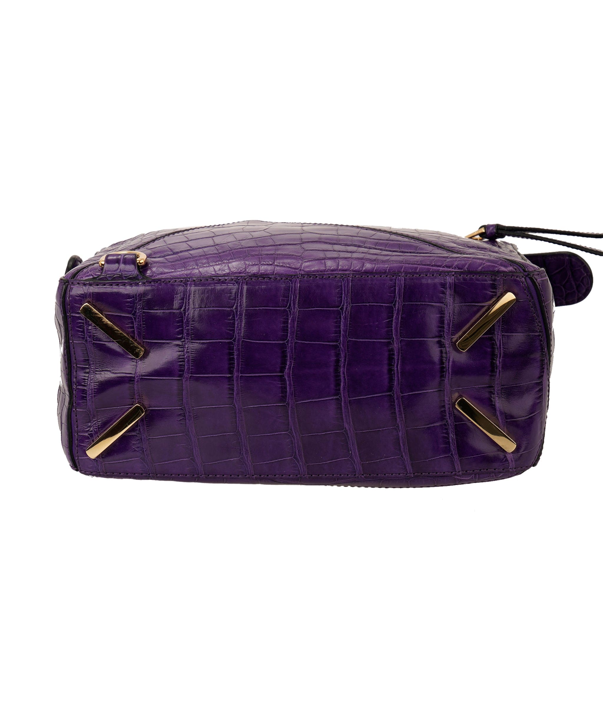 Loewe Loewe Puzzle Bag Alligator Medium with GHW ALC3918