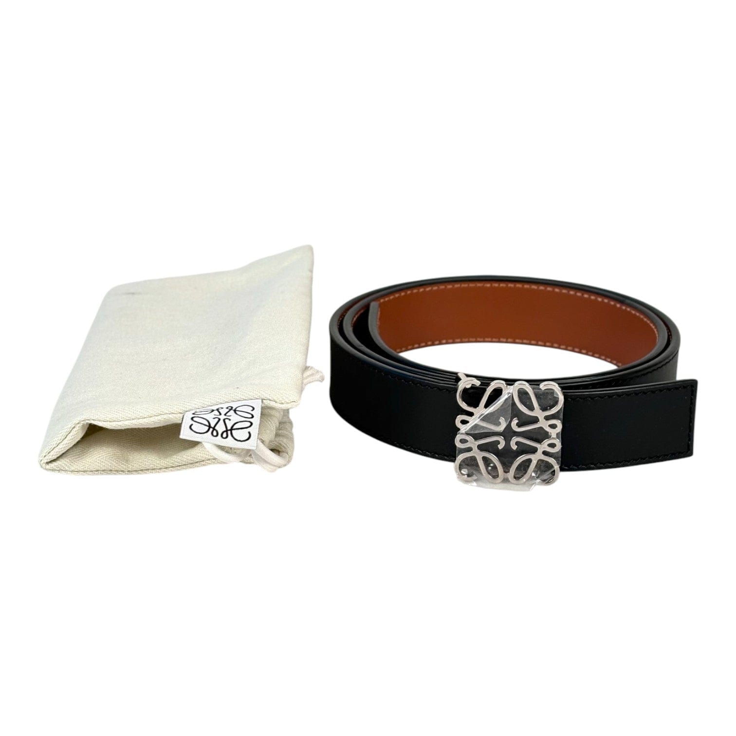 Loewe Loewe Black Leather Belt 80cm