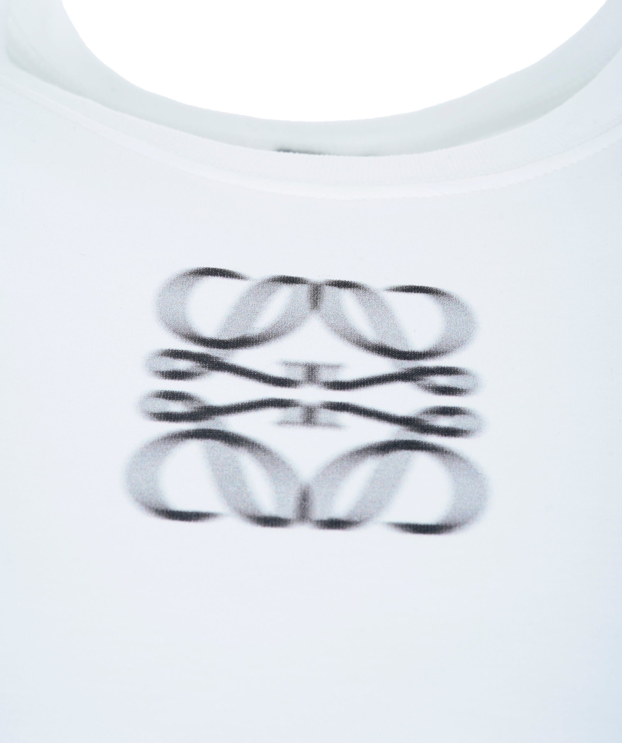 Loewe Loewe Anagram-Print cropped jersey Tshirt ASL9635