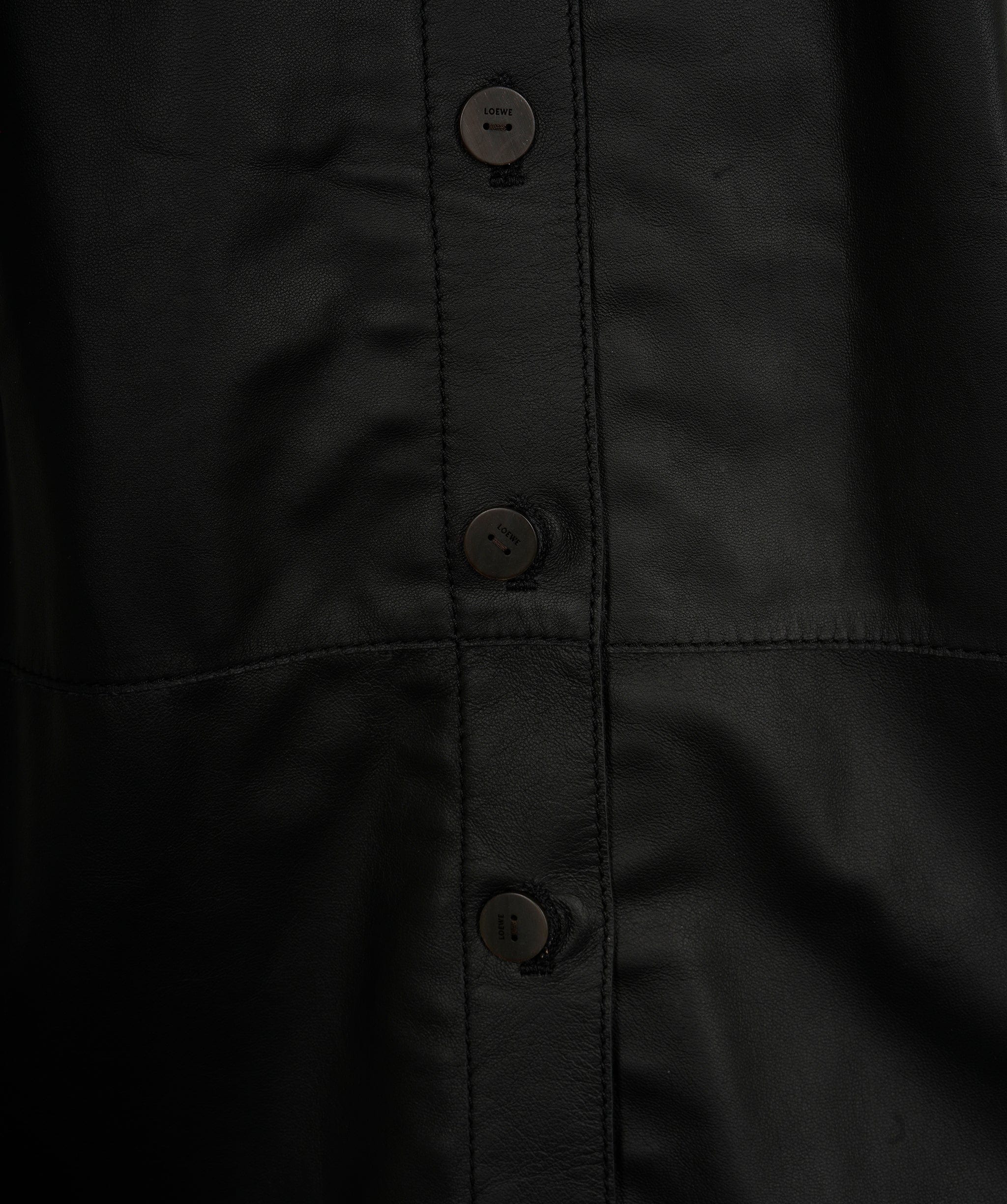 Loewe Loewe bi black & white leather shirt - AJC0418