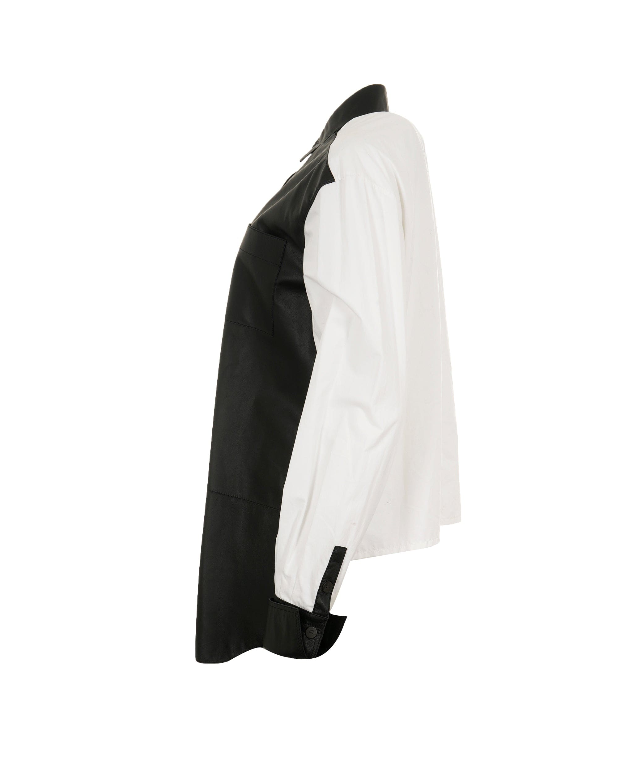 Loewe Loewe bi black & white leather shirt - AJC0418