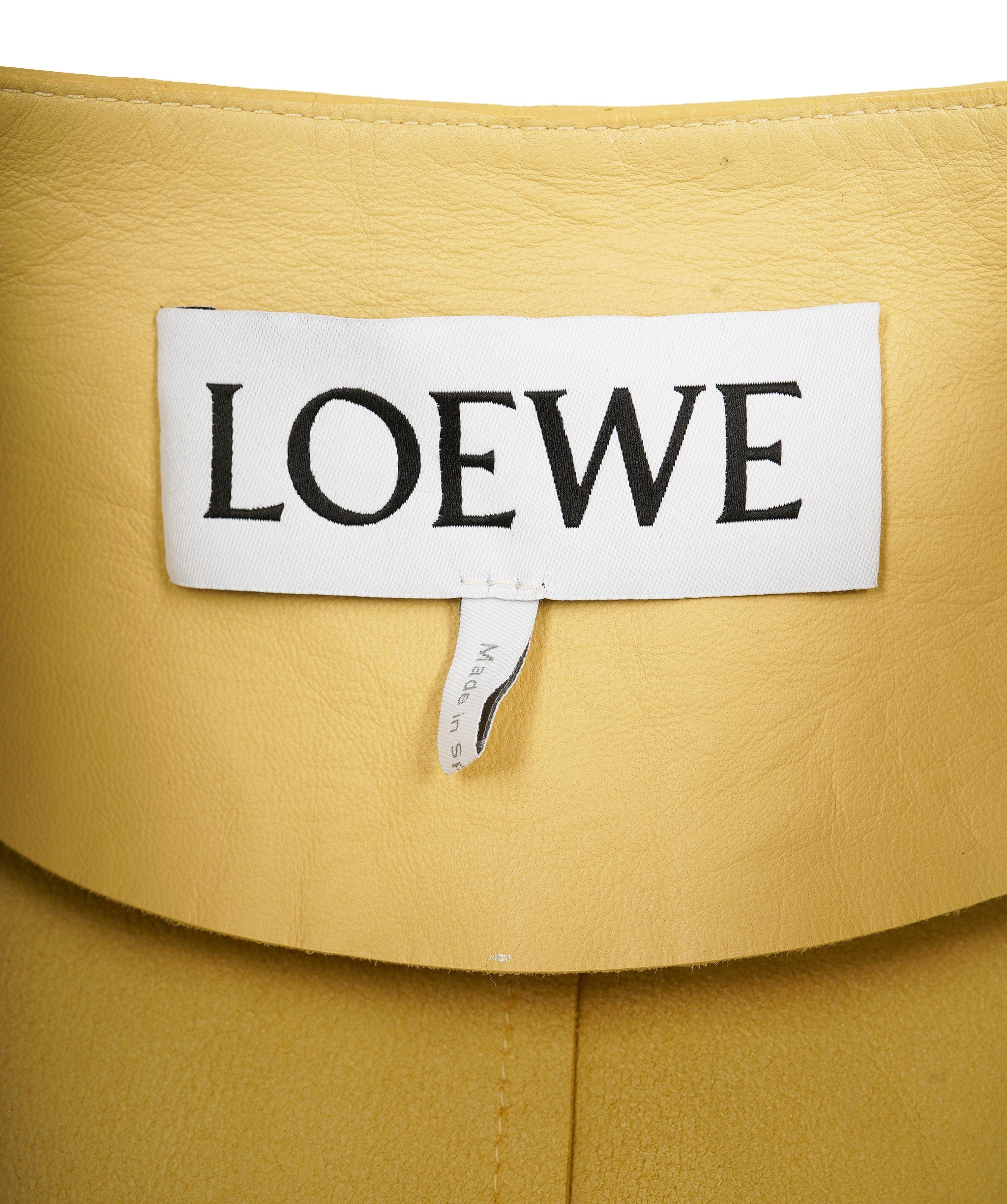 Loewe loewe leather yellow trench  AVC1731