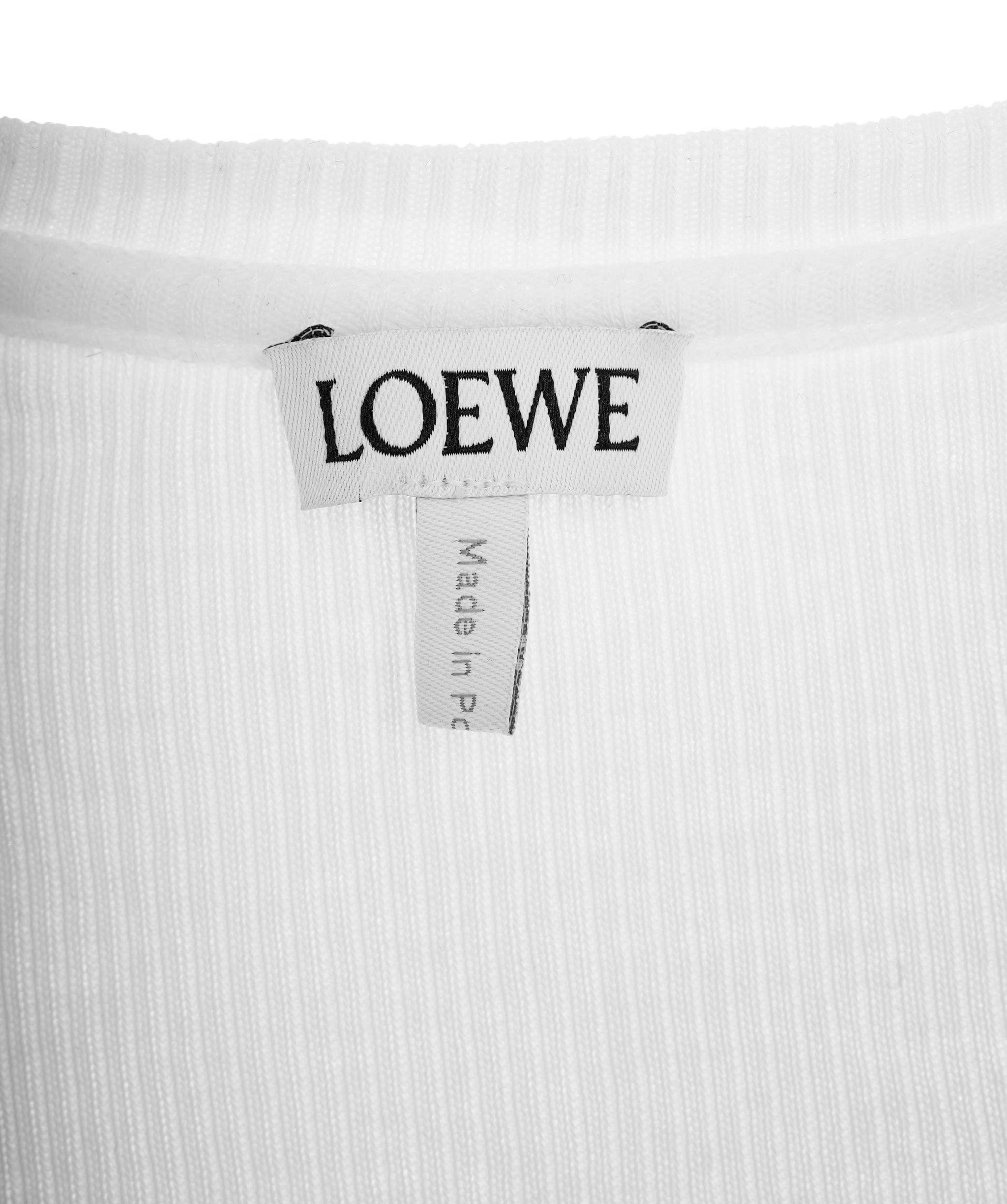 Loewe Loewe White Navy Tank Top  ALL0448