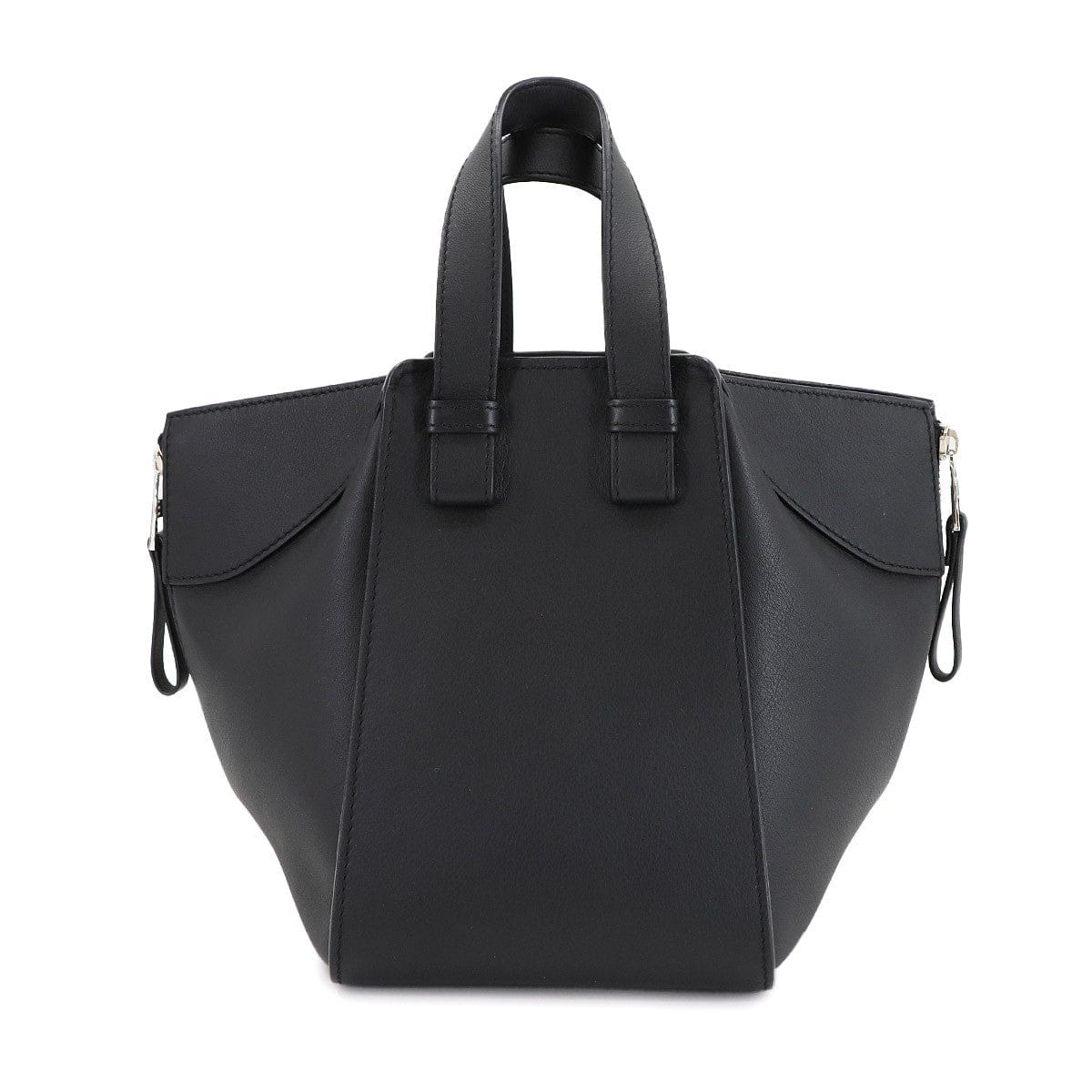 LOEWE LOEWE Compact Hammock 2way Hand Shoulder Bag Leather Black 90303724