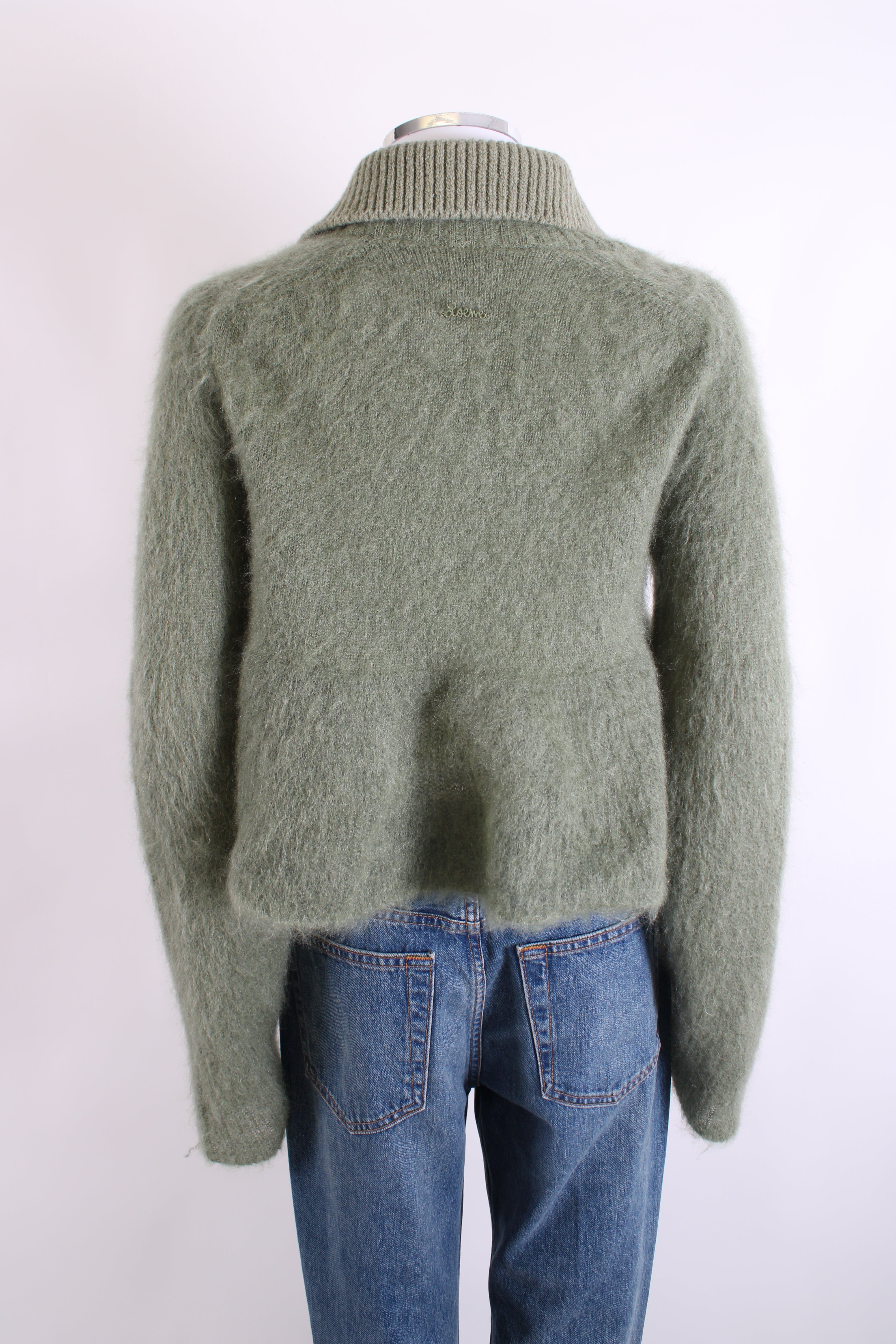 Loewe Loewe Polo Peplum Jumper Khaki S