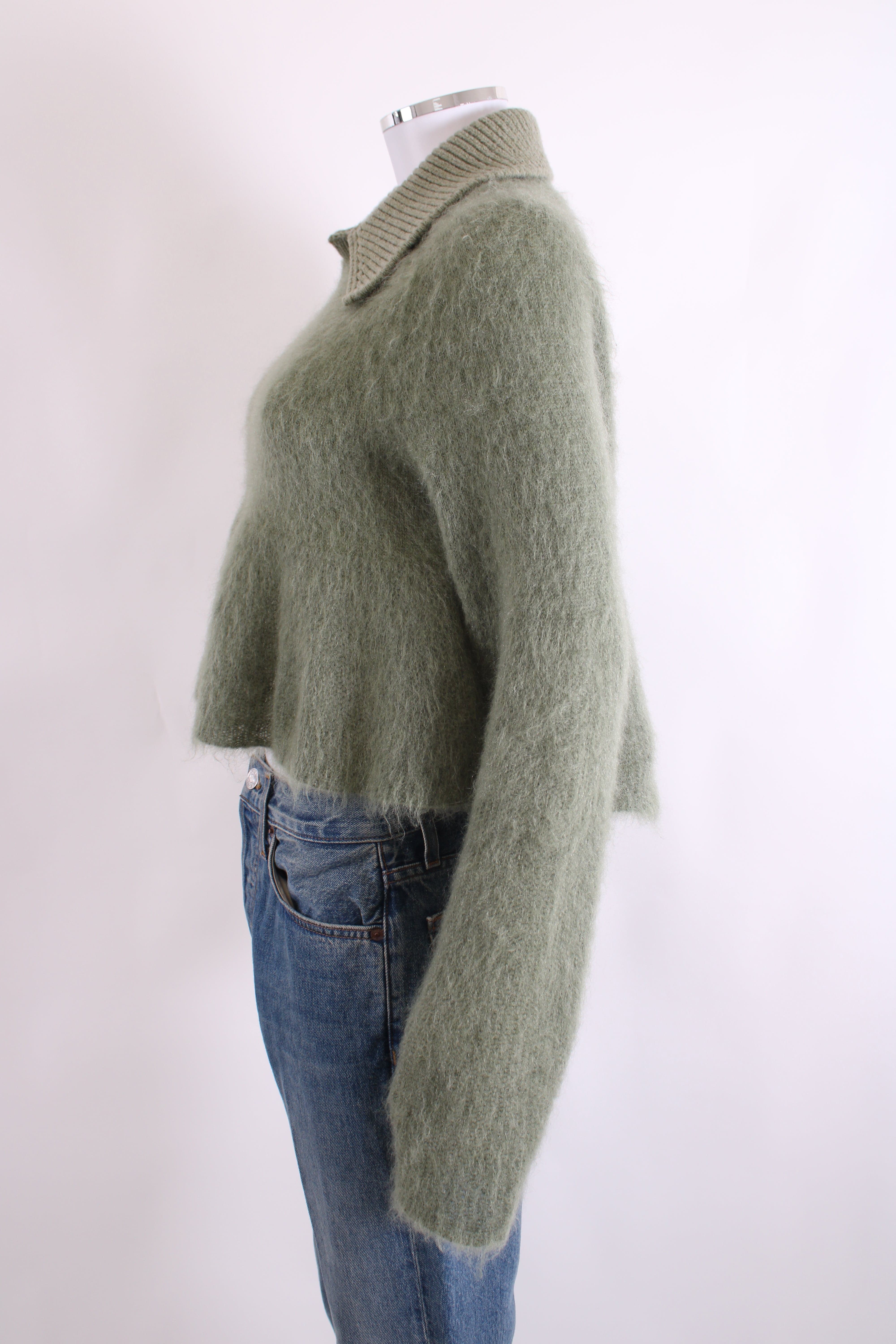Loewe Loewe Polo Peplum Jumper Khaki S