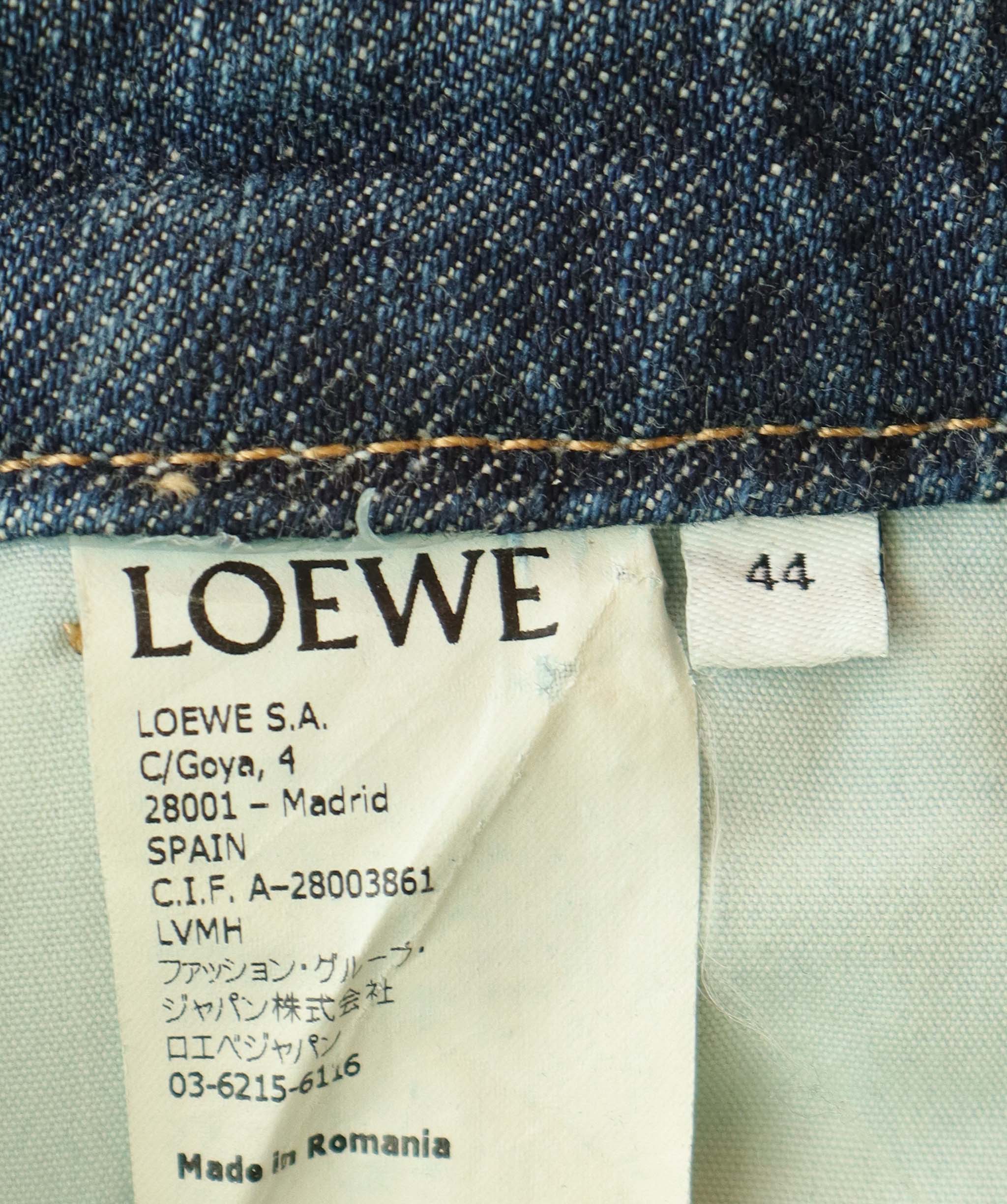 Loewe Loewe Dark Jeans Cropped Jeans ASC7007