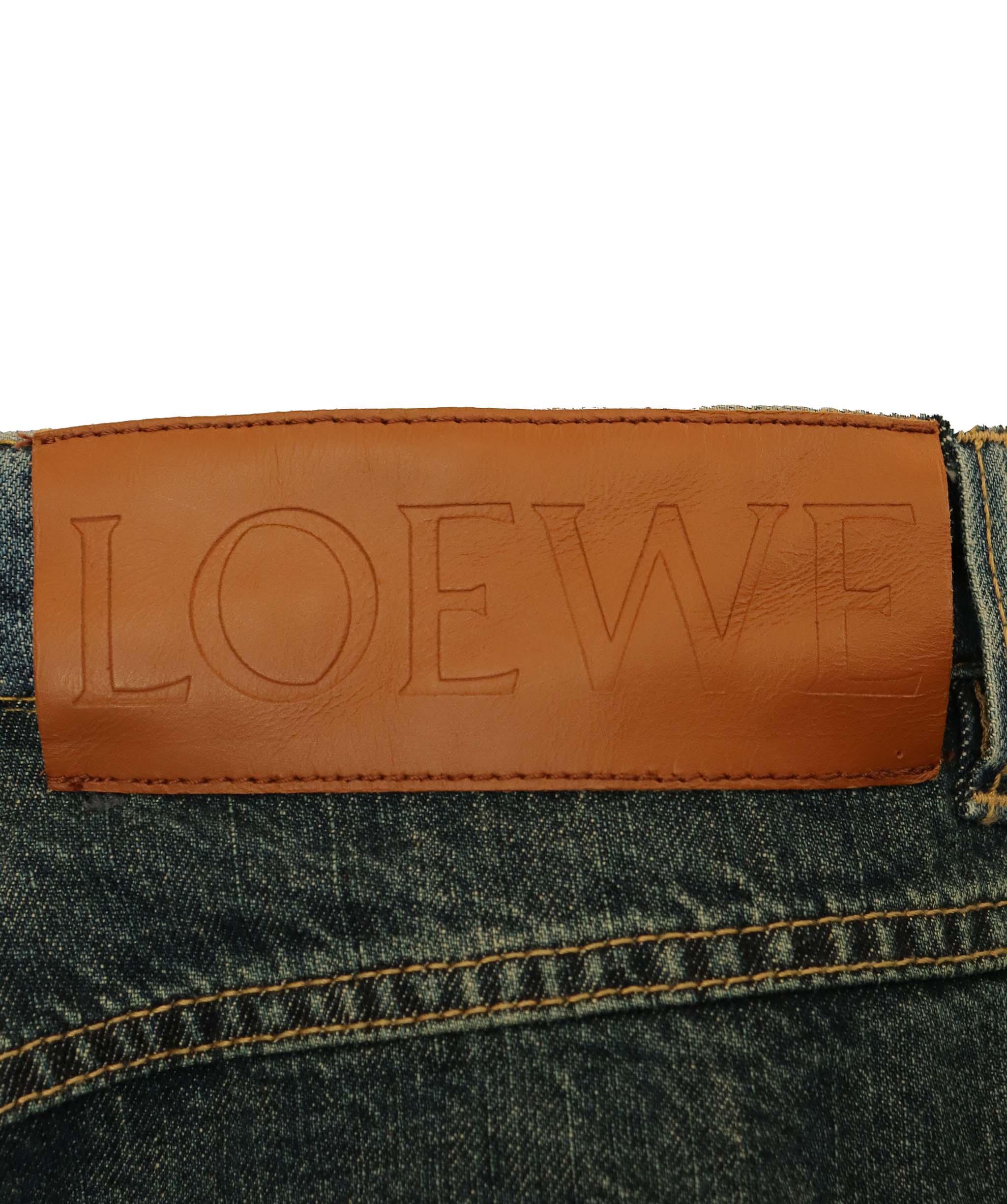 Loewe Loewe Dark Jeans Cropped Jeans ASC7007