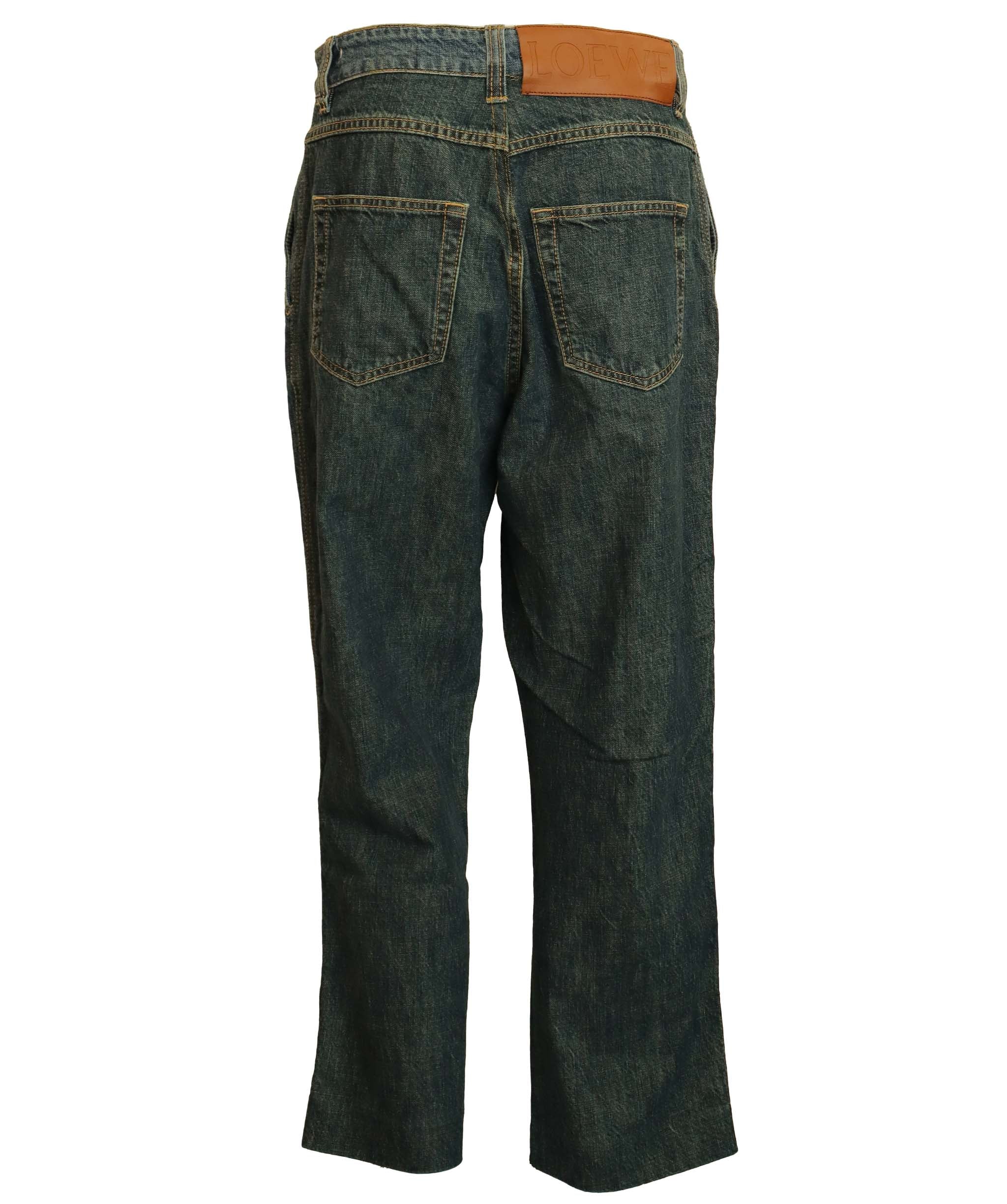 Loewe Loewe Dark Jeans Cropped Jeans ASC7007