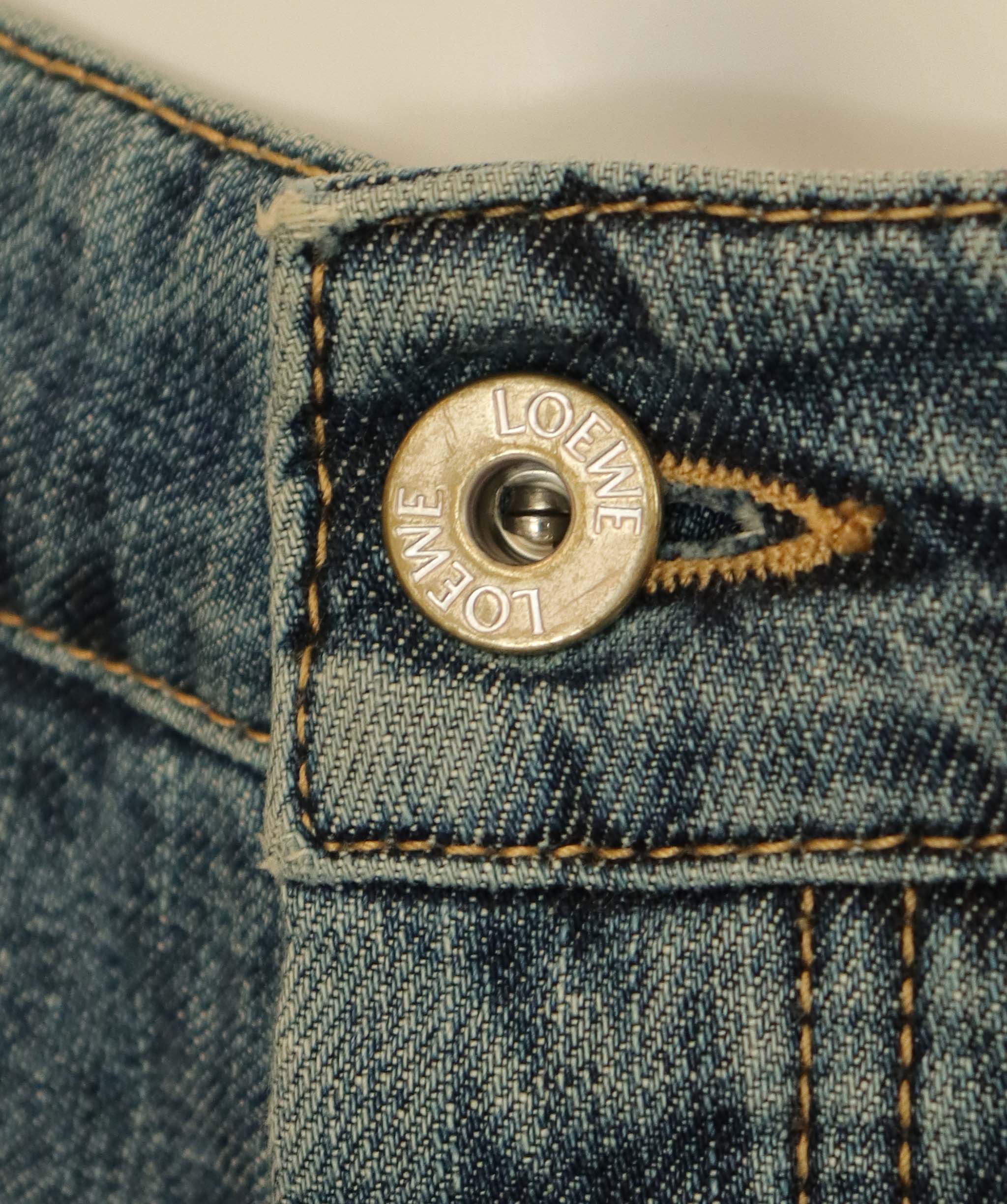 Loewe Loewe Dark Jeans Cropped Jeans ASC7007