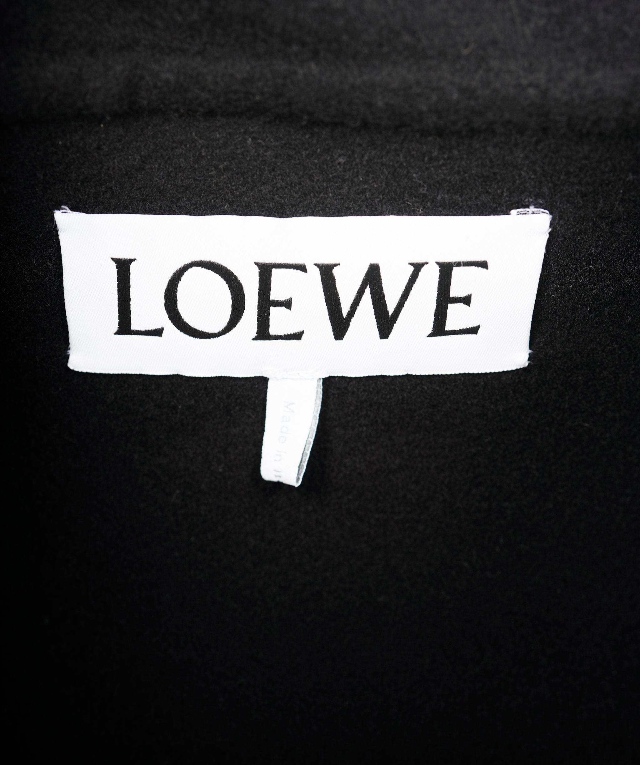 Loewe Loewe Anagram Black Wool Jacket  ALL0571