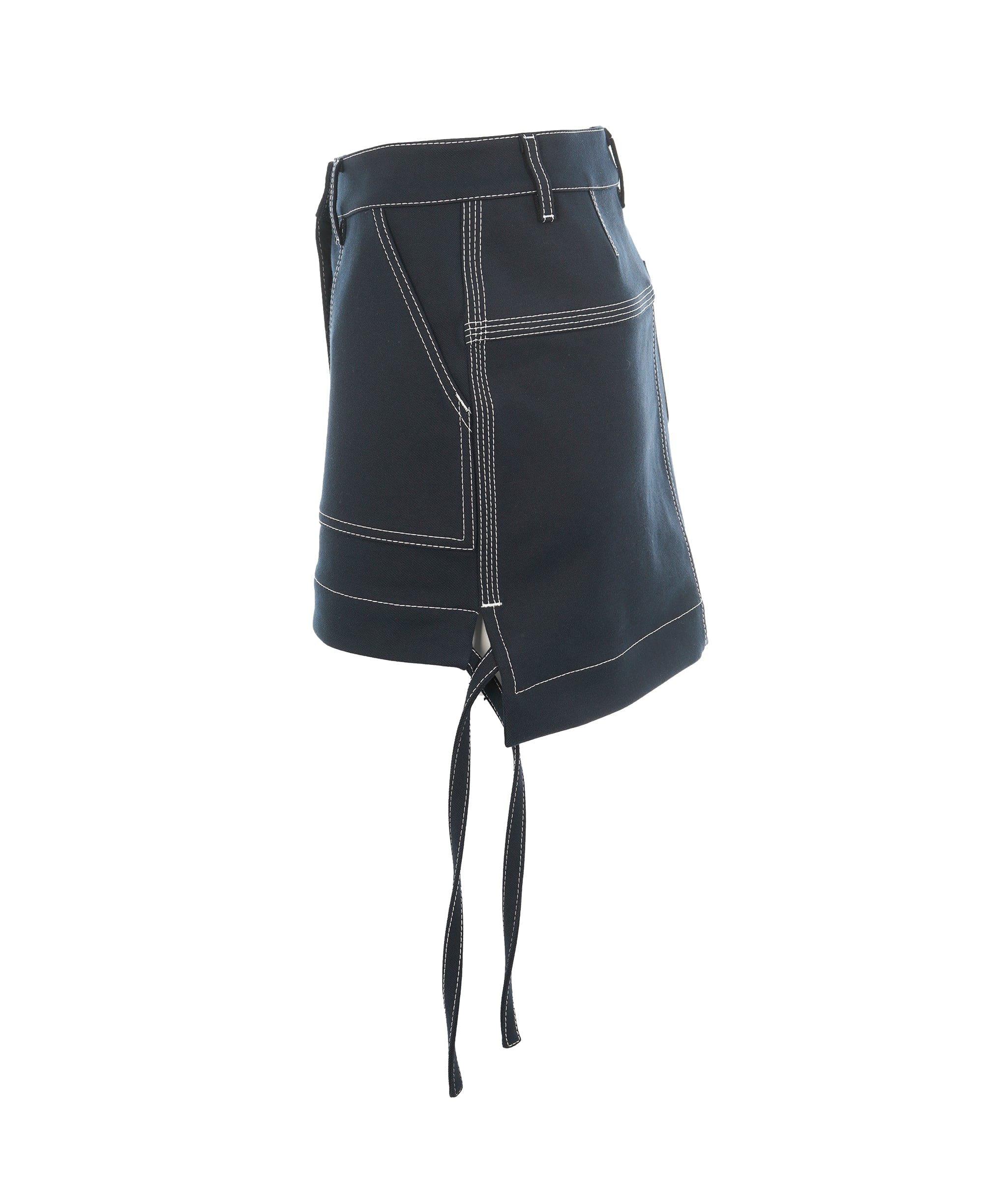 Loewe Loewe Anagram Denim Mini Skirt Navy ALL0819