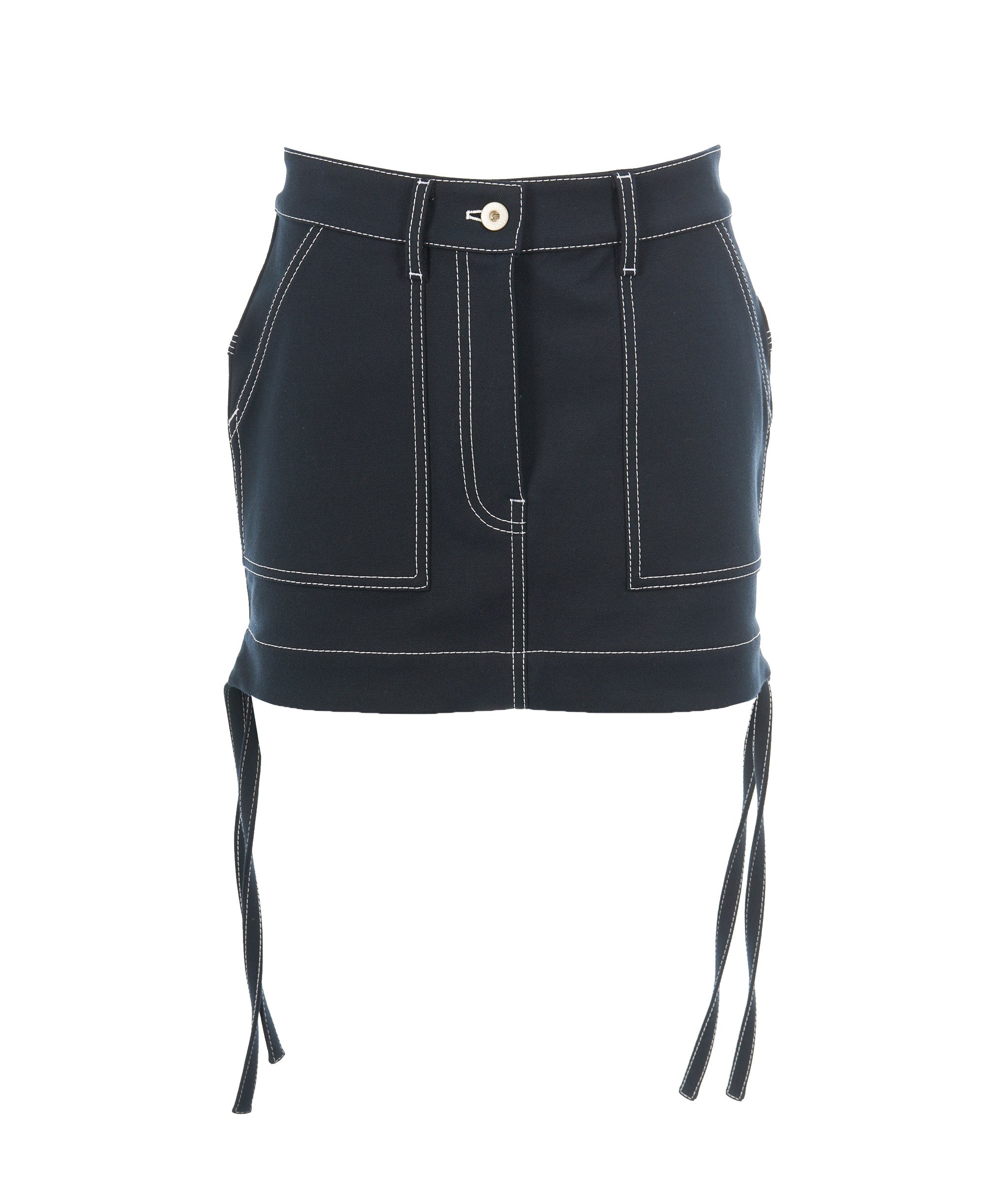 Loewe Loewe Anagram Denim Mini Skirt Navy ALL0819