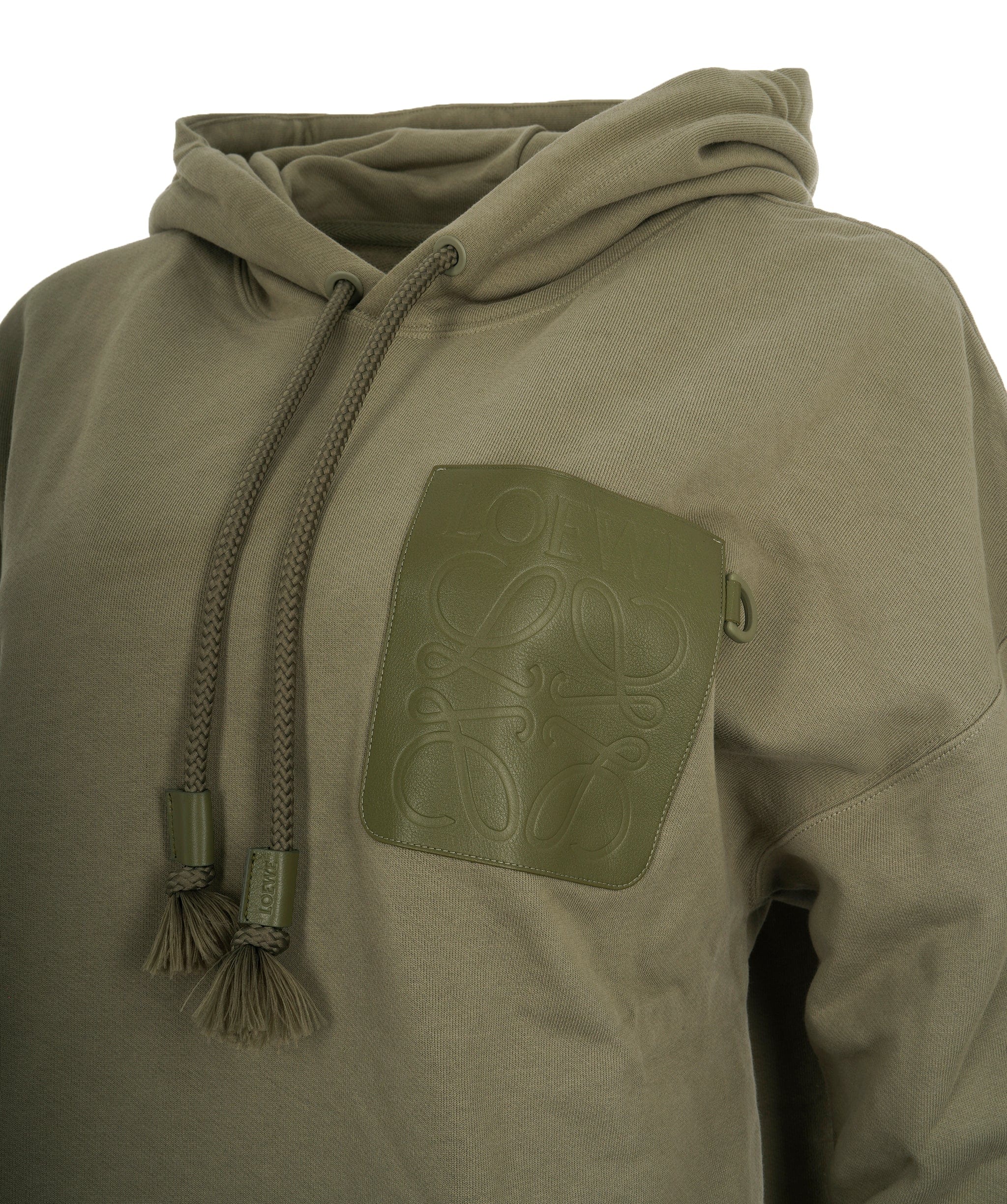 Loewe Loewe Anagram hoodie green AJL0191