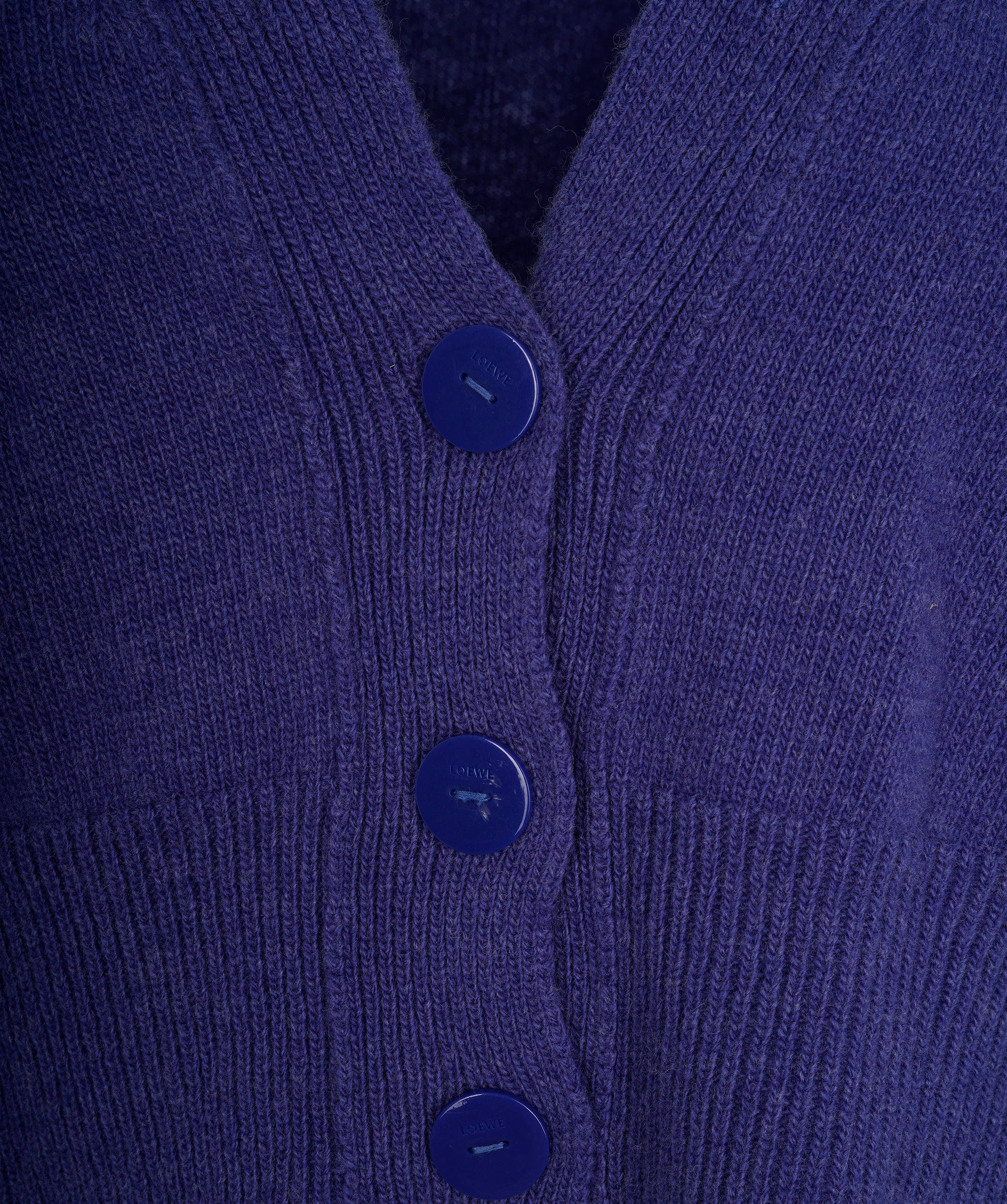 Loewe Loewe Purple cropped cardigan ALL0631