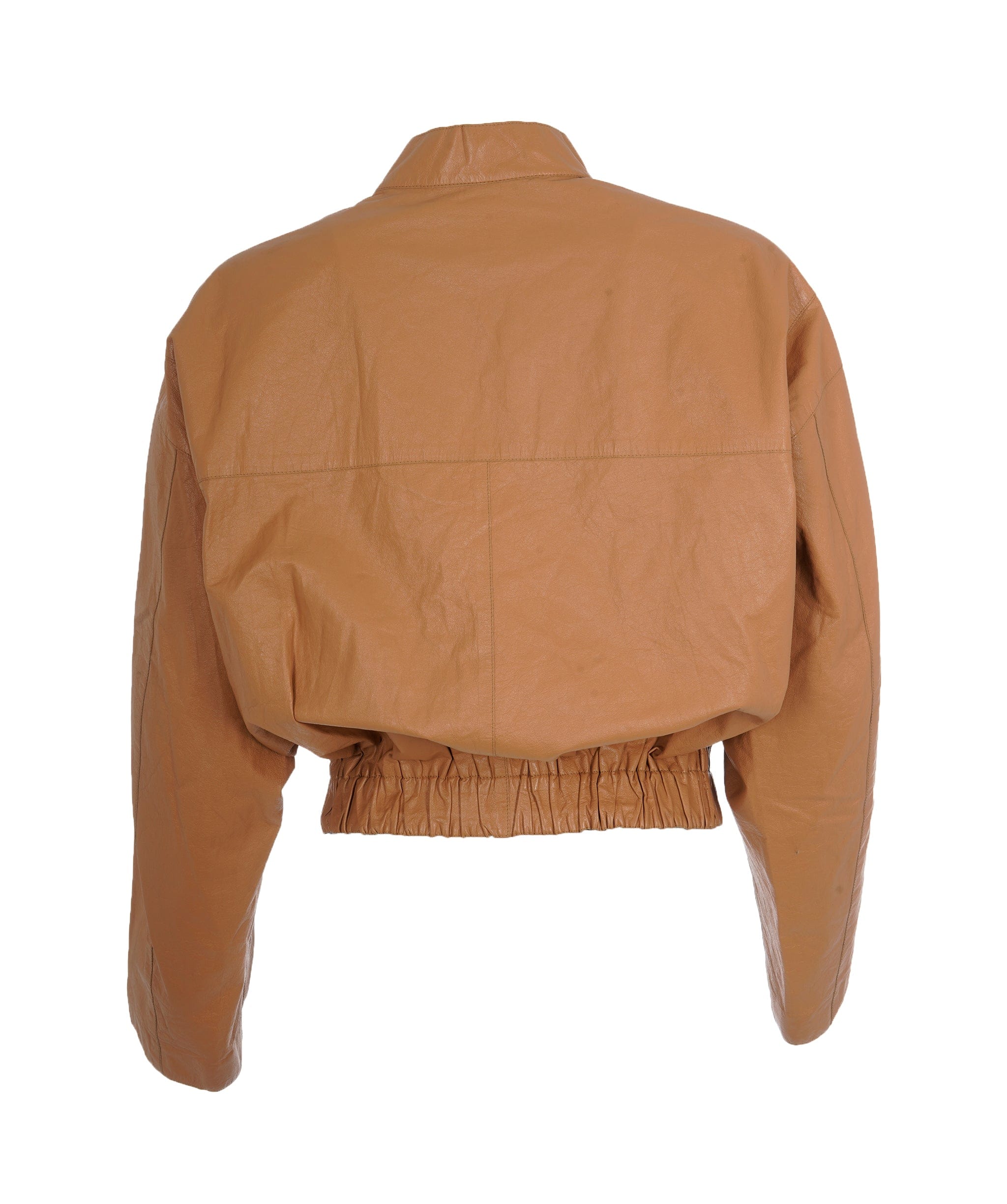 Loewe Loewe Tan Bomber Style Leather Jacket  ALL0576