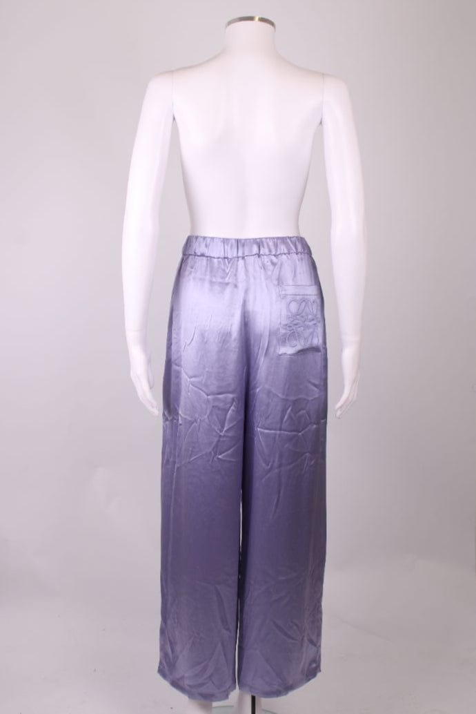 Loewe Loewe Silk satin pleated pants Lilac XS