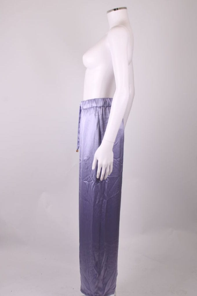 Loewe Loewe Silk satin pleated pants Lilac XS