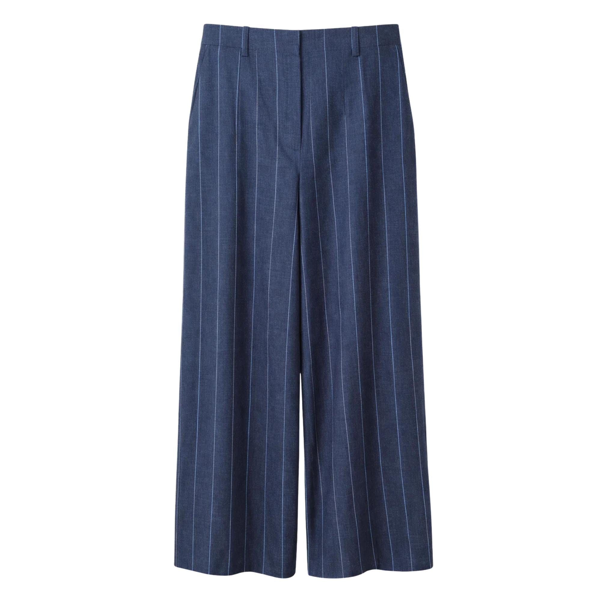 LORO PIANA PANTALONE OTIS LINE PINSTRIP TROUSERS (بنطلون)