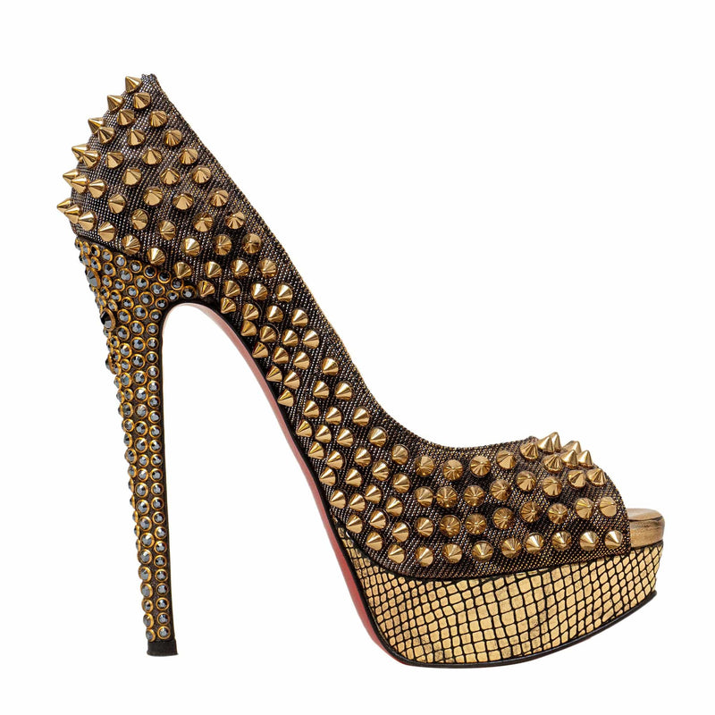 Metallic louboutins on sale