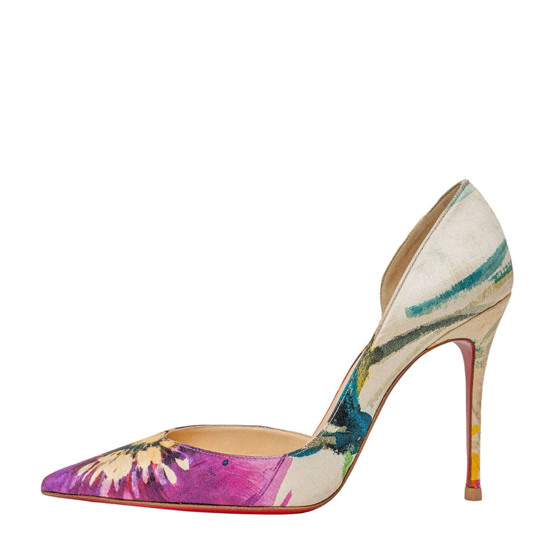 Christian louboutin clearance floral pumps