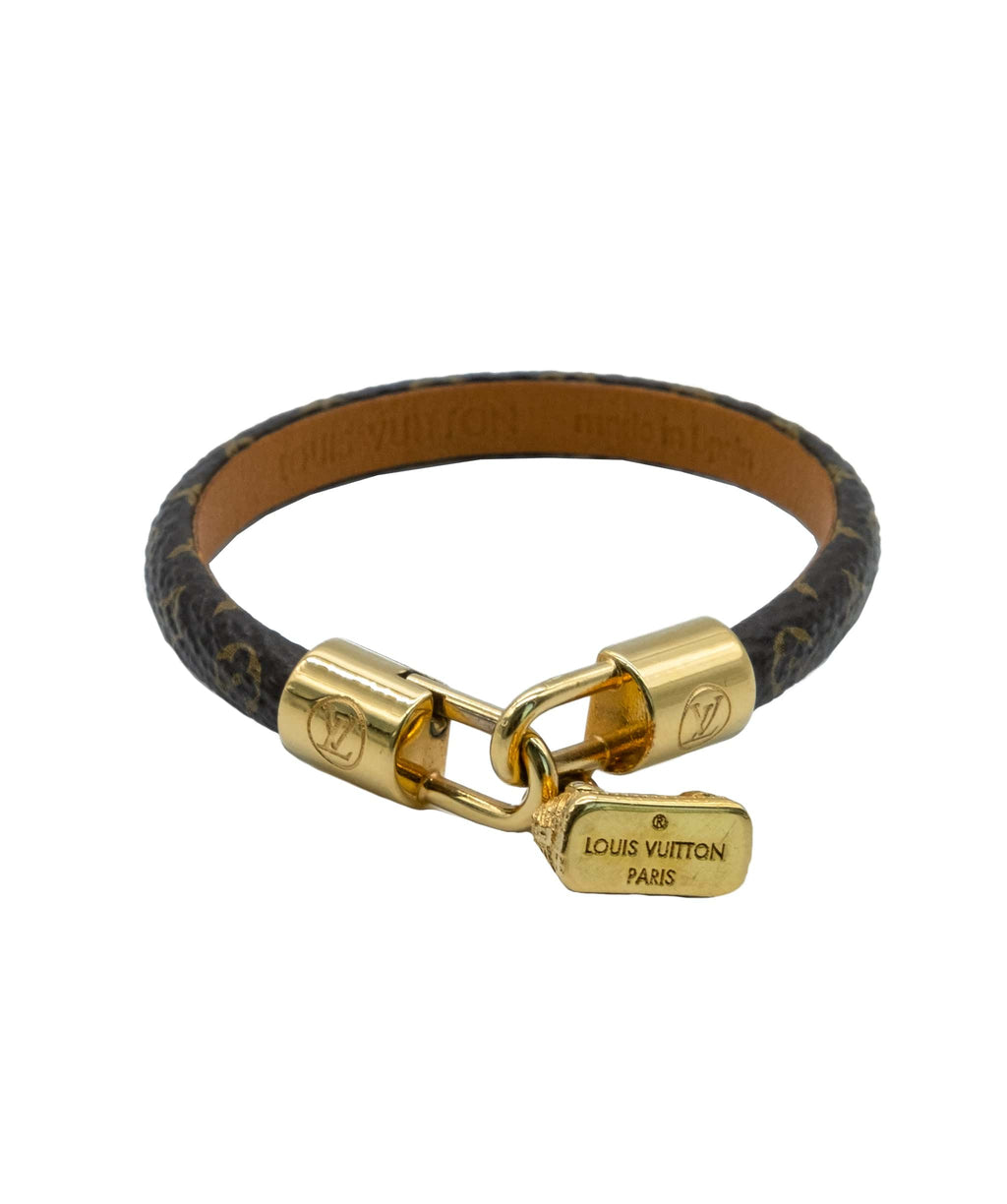 Louis Vuitton Monogram Leather Bracelet