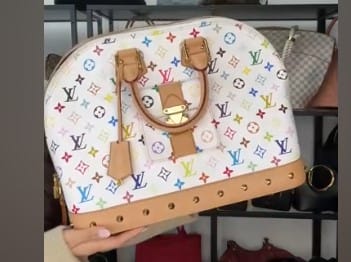 Louis Vuitton L26022792 LV Alma GM White Multicolor Monogram