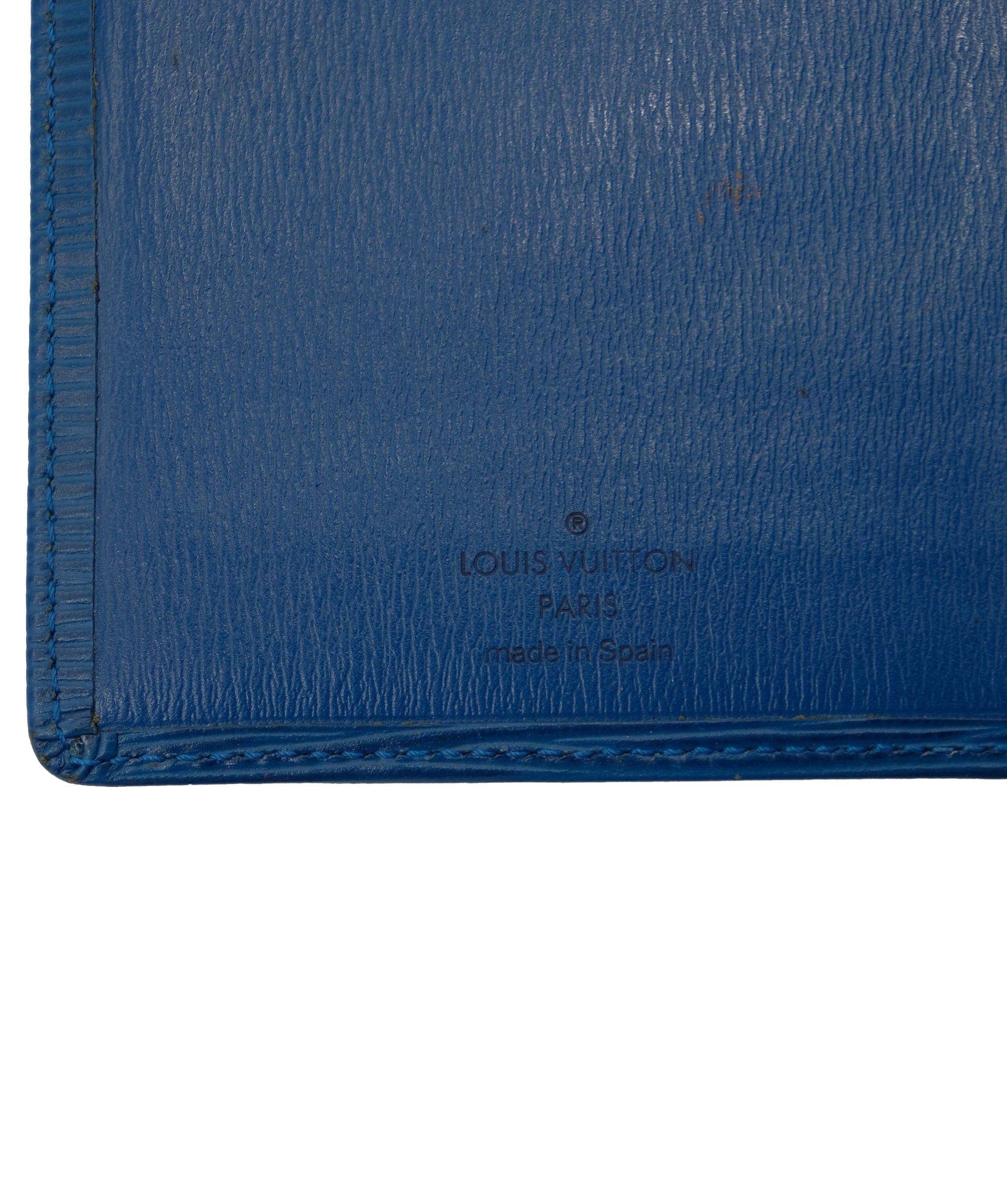 Louis Vuitton Louis Vuitton Bi Fold Epi Leather Blue RJC2925