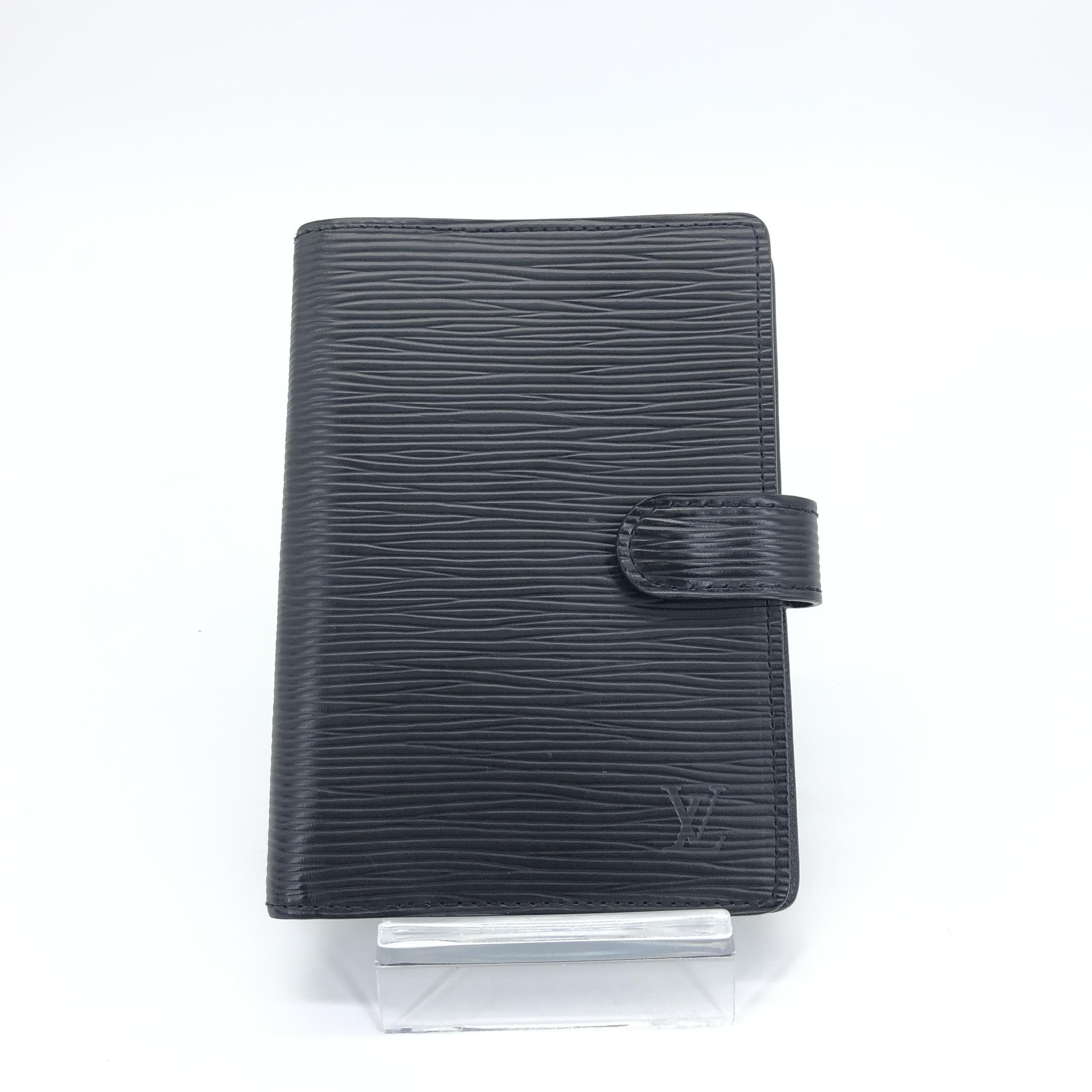Louis Vuitton Louis Vuitton Black Taiga Leather Agenda C337793