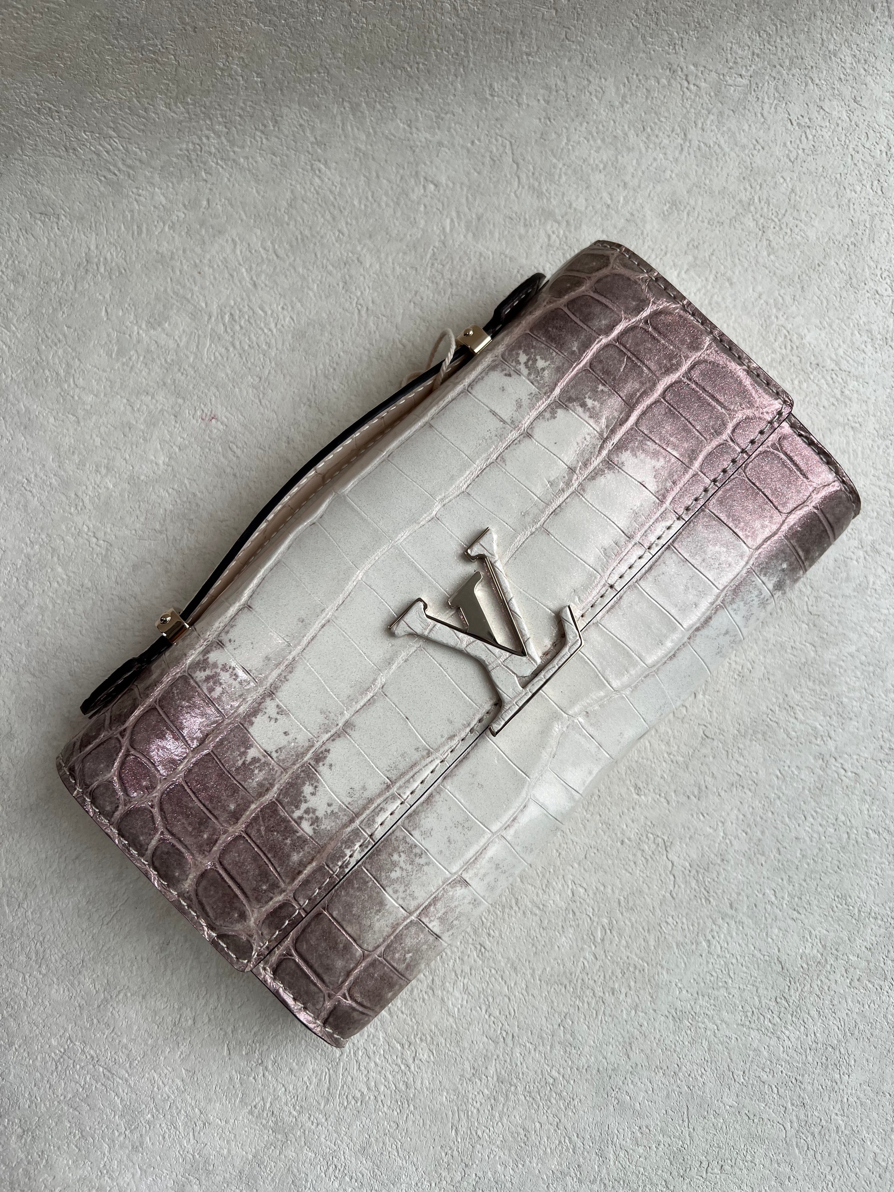 Louis Vuitton Louis Vuitton Capucine Clutch with Chain Himalayan LGHW SYCYB1064