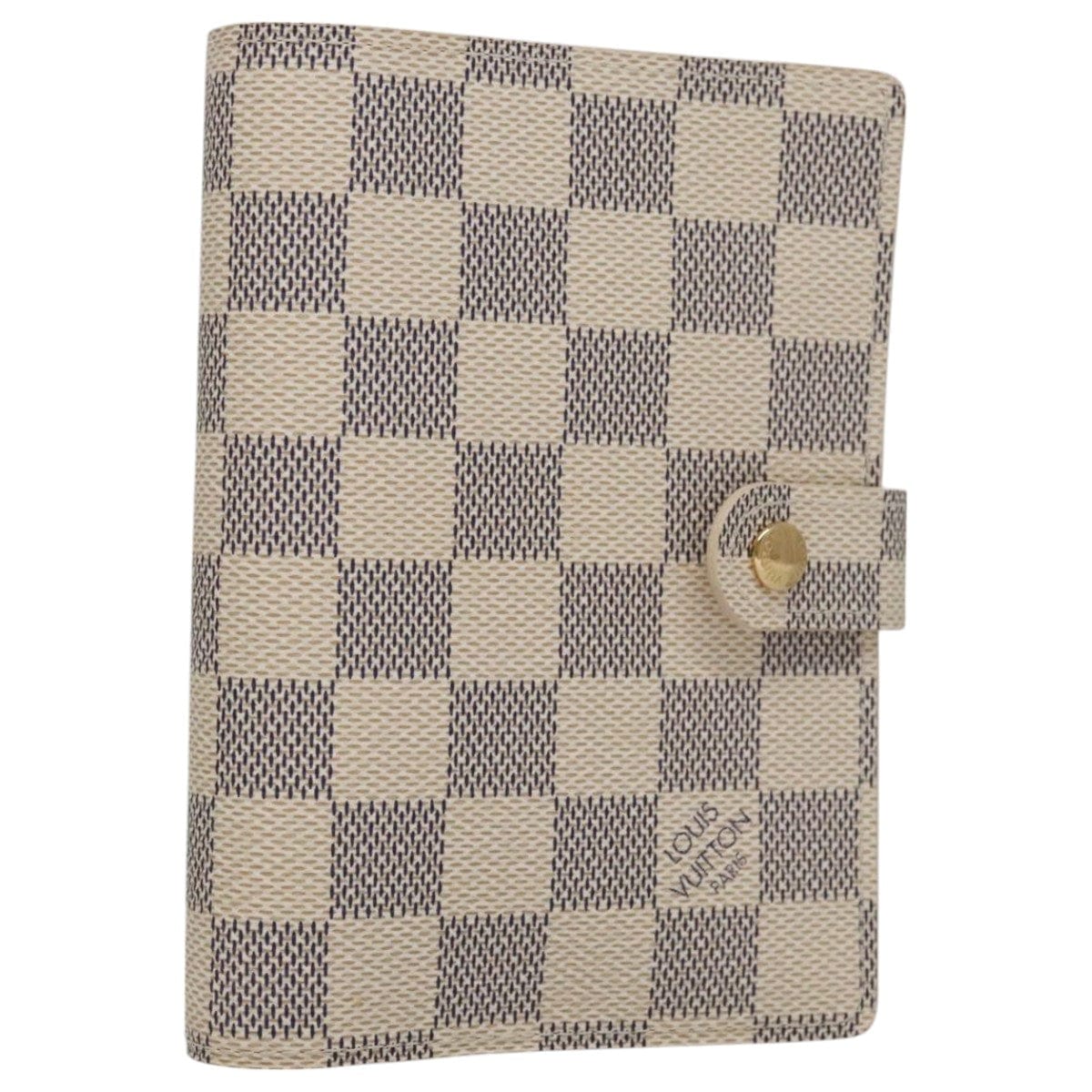 LOUIS VUITTON LOUIS VUITTON Damier Azur Agenda PM Day Planner Cover R20706 LV Auth 91779