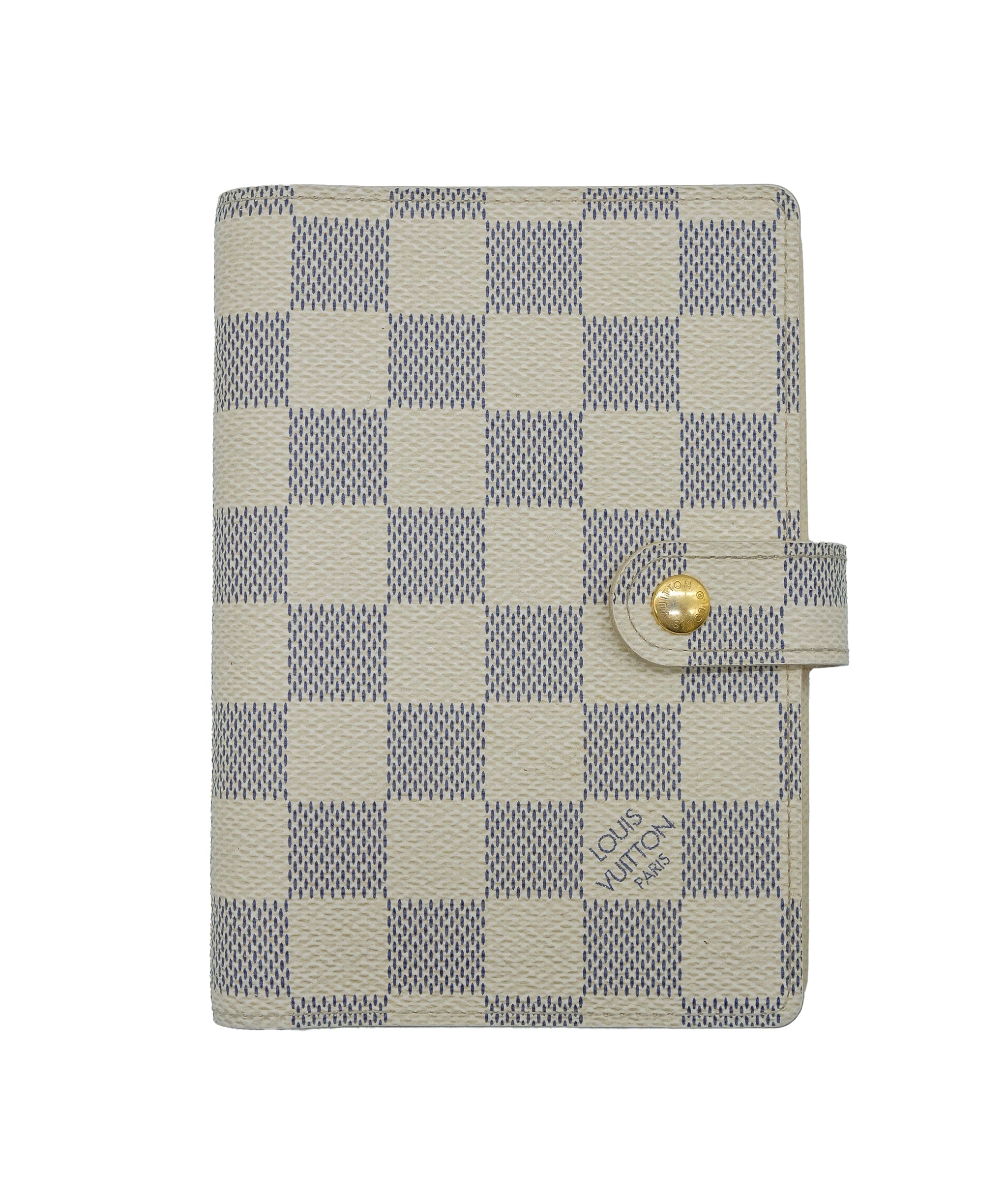 Louis Vuitton LOUIS VUITTON Damier Azur Agenda PM Day Planner Cover R20706 LV Auth mr174	 DXBS0376