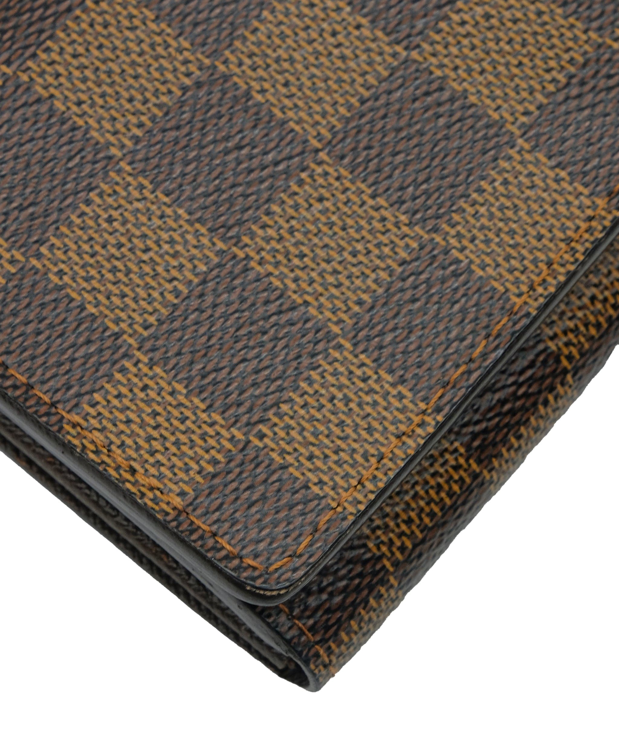 Louis Vuitton LOUIS VUITTON Damier Ebene PortefeuilleTresor Bifold Wallet N61736 Auth 35558 DXBS0388