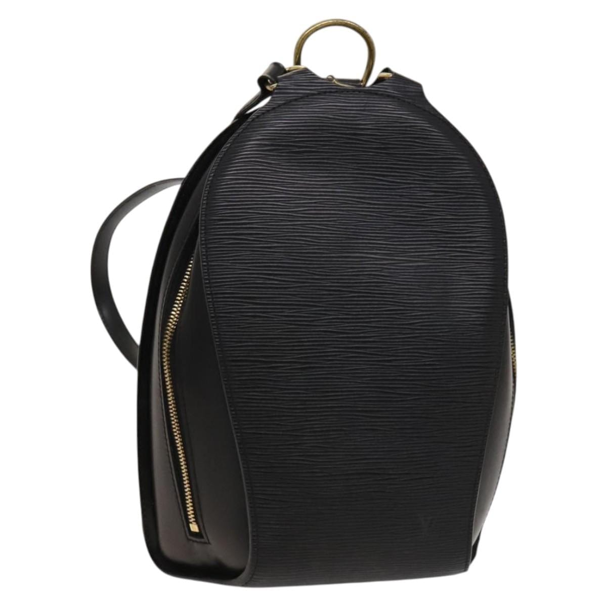 LOUIS VUITTON LOUIS VUITTON Epi Mabillon Backpack Black M52232 LV Auth 130246