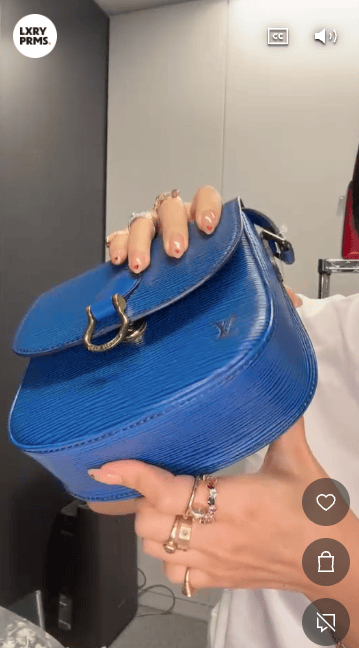 LOUIS VUITTON LOUIS VUITTON Epi Mini Saint Cloud Blue M52215 Pocket Peeling Edge Small Peeling B0926BFQ26