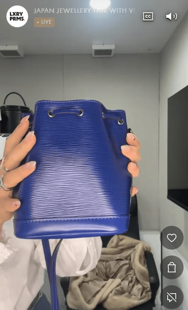 LOUIS VUITTON LOUIS VUITTON Epi Nano Noe Blue B12107P3MH