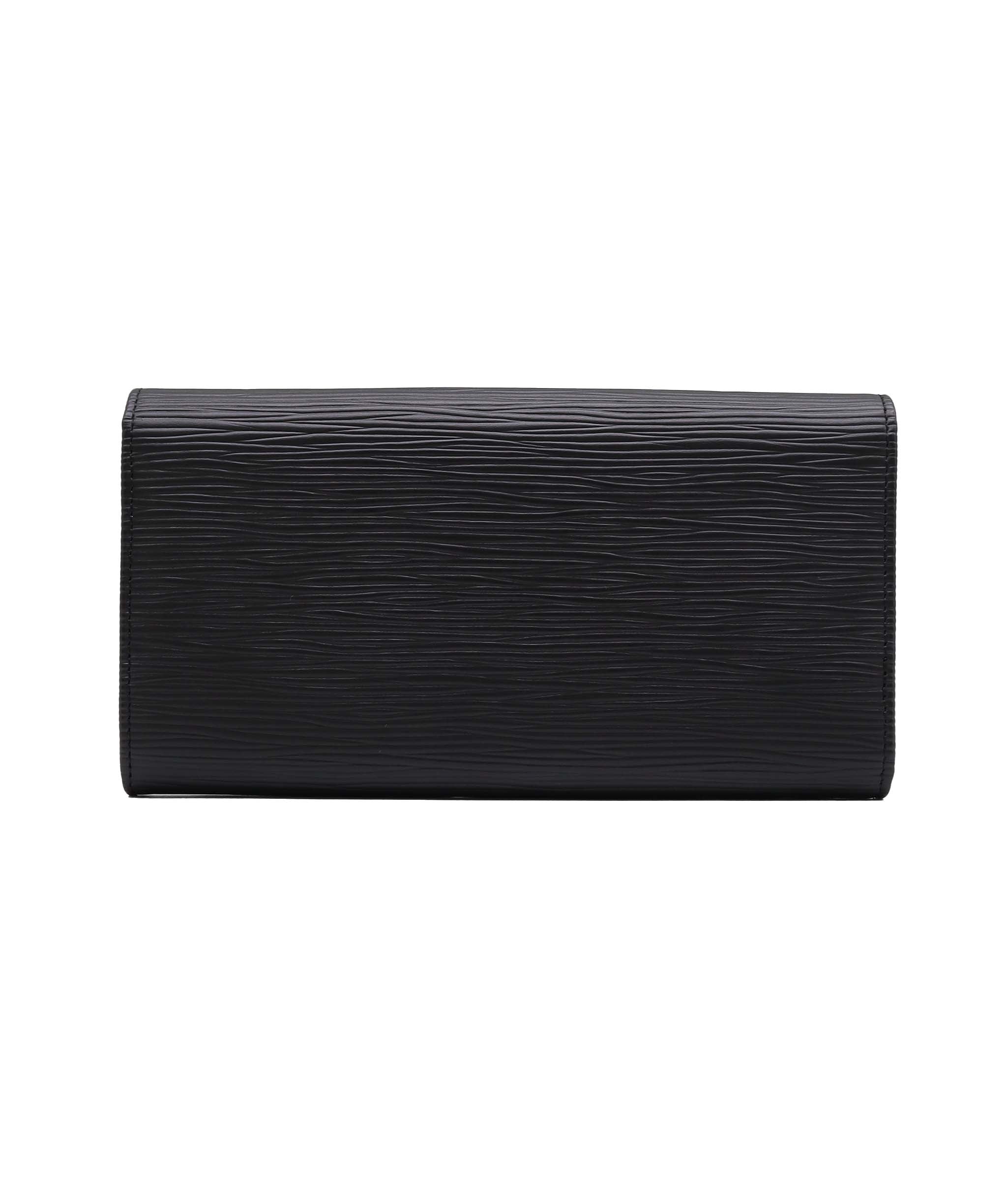 LOUIS VUITTON LOUIS VUITTON Epi Portefeuille Sarah Long Wallet Black M63742 LV Auth 45082