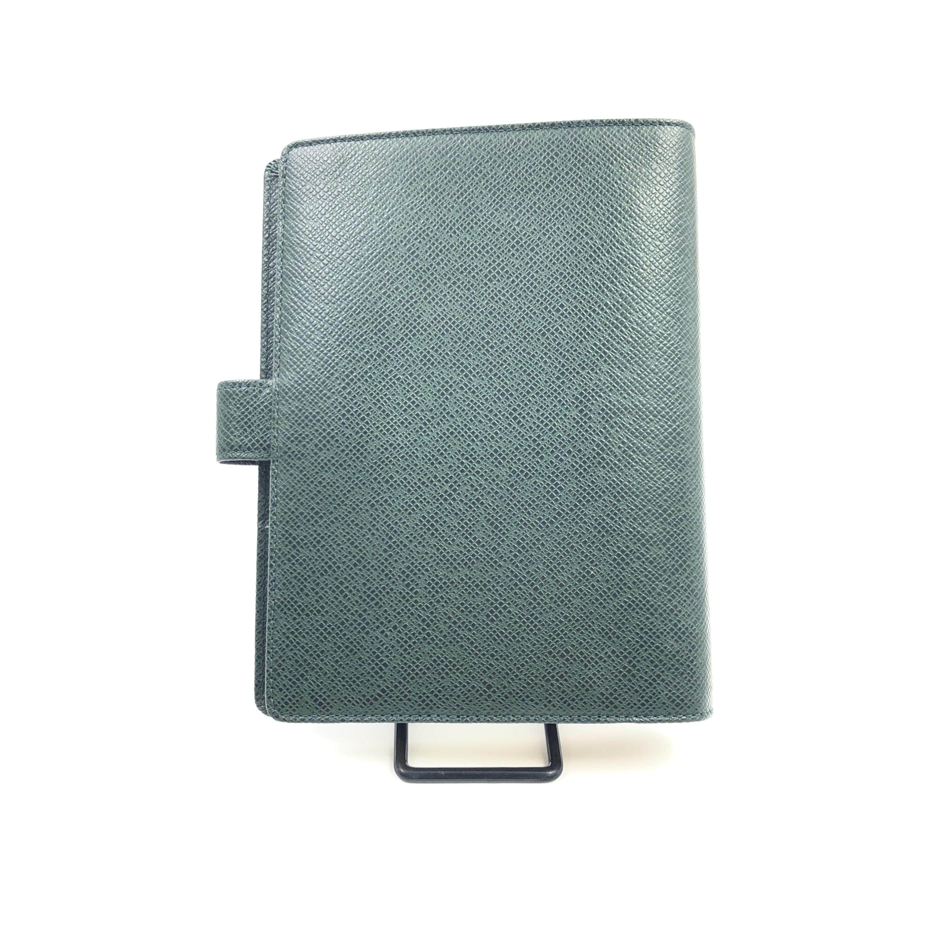 Louis Vuitton Louis Vuitton Green Leather Agenda C337878