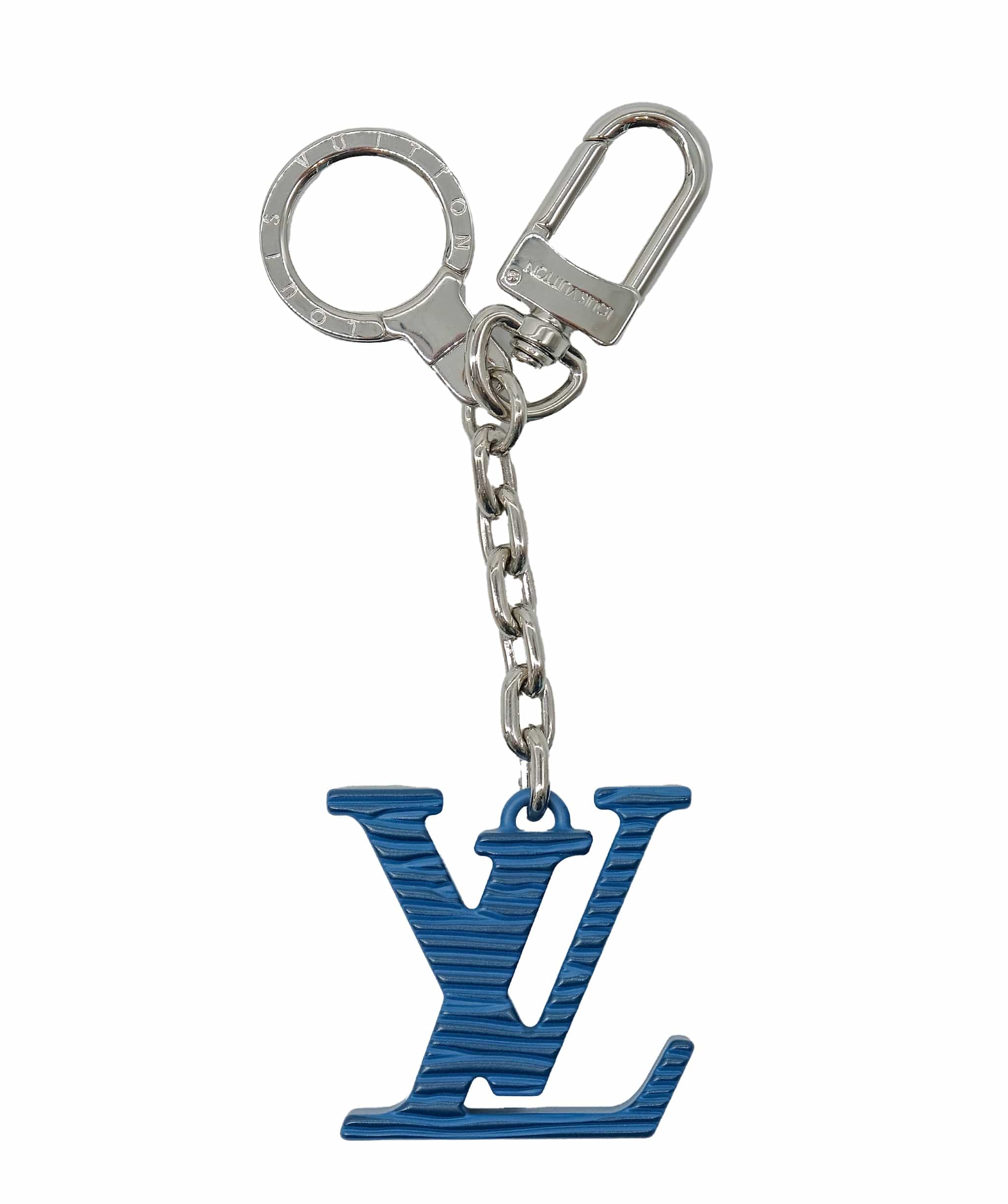 Louis Vuitton Louis Vuitton Key Chain Blue LV RJC3181