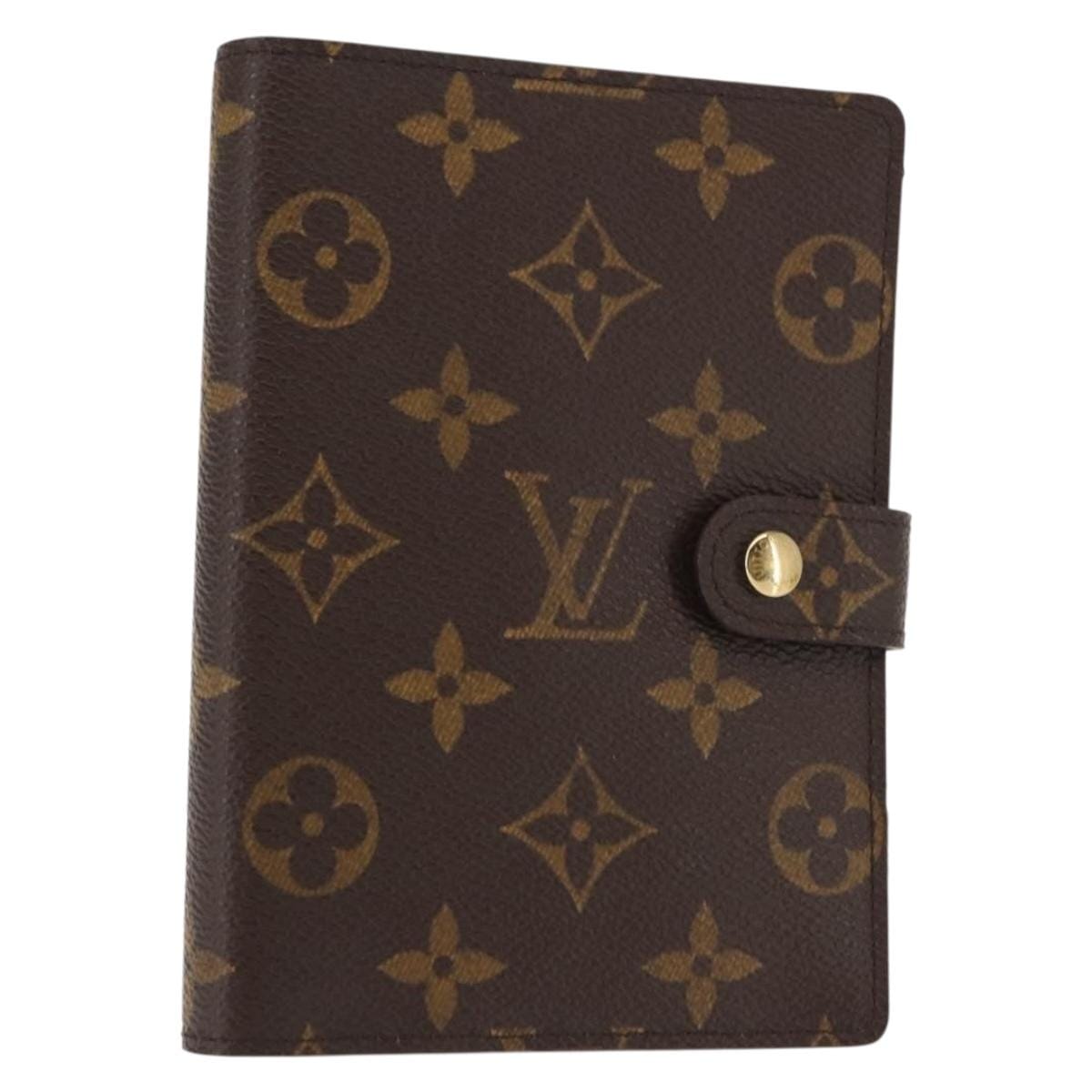 Louis Vuitton LOUIS VUITTON Monogram Agenda PM Day Planner Cover R20005 LV Auth 146528 146528