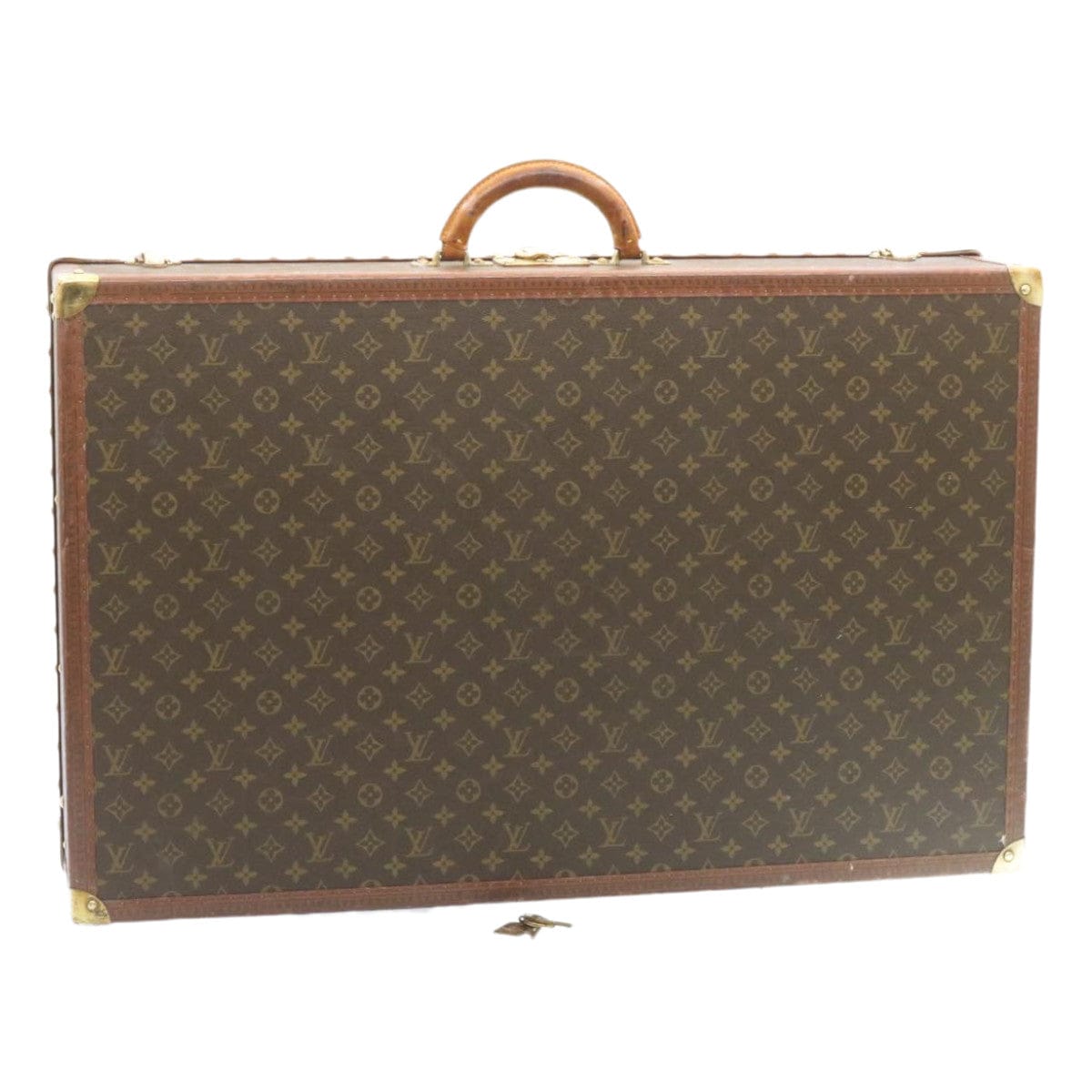 LOUIS VUITTON LOUIS VUITTON Monogram Alzer 80 Trunk Vintage M21222 LV Auth 27799S