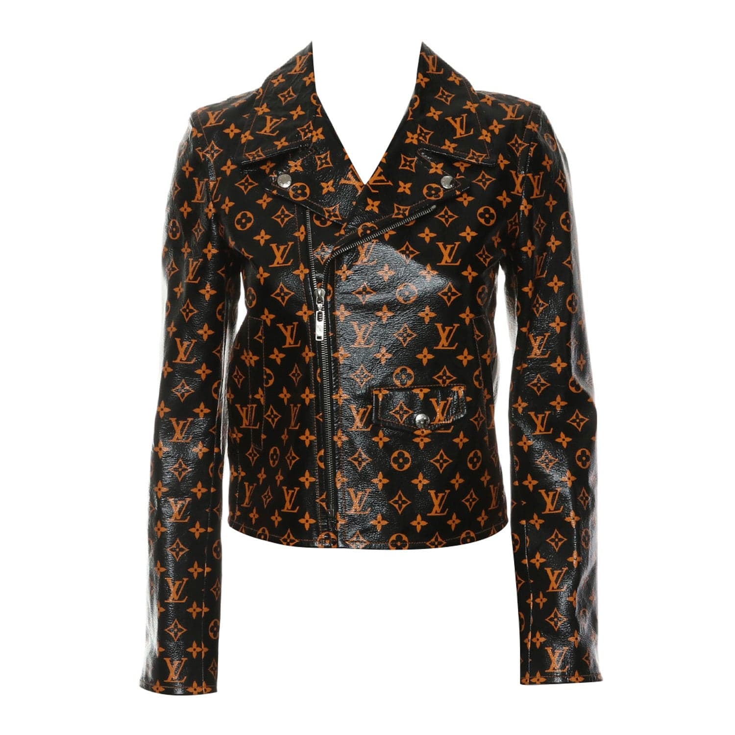 Louis Vuitton Louis Vuitton Monogram Leather Biker Jacket