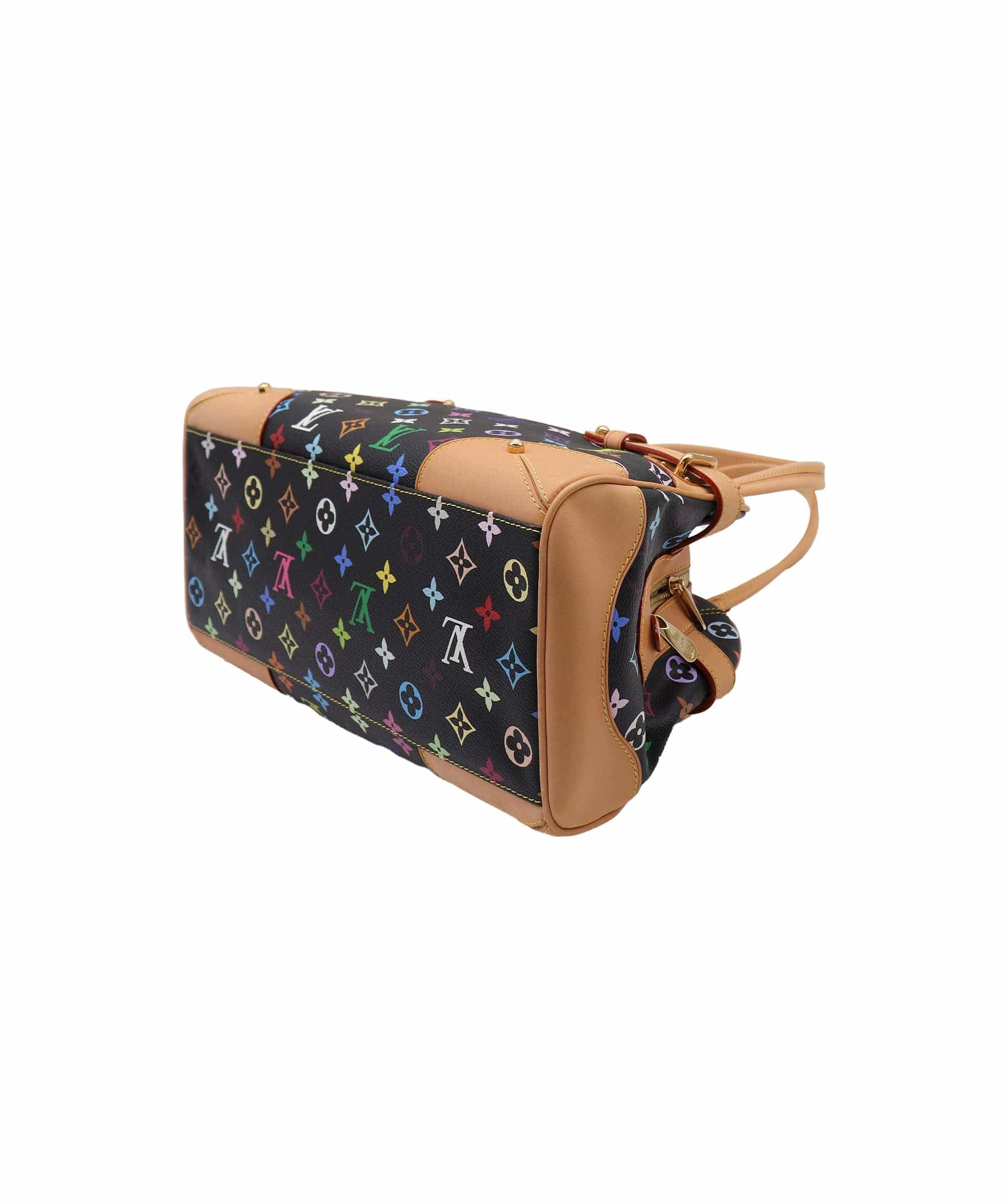 LOUIS VUITTON LOUIS VUITTON Monogram Multicolor Claudia Hand Bag Black M40194 LV Auth 28182A