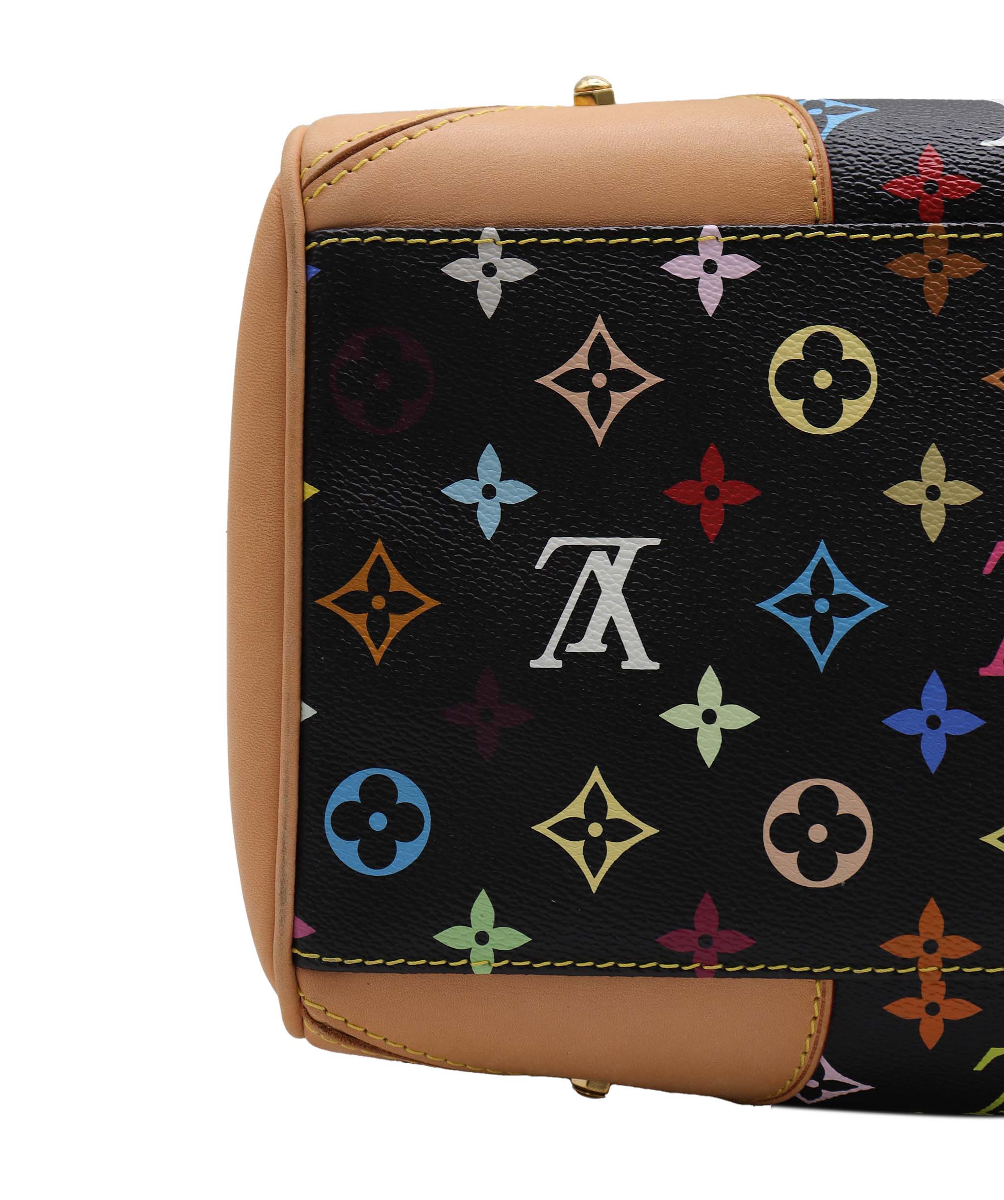 LOUIS VUITTON LOUIS VUITTON Monogram Multicolor Claudia Hand Bag Black M40194 LV Auth 28182A