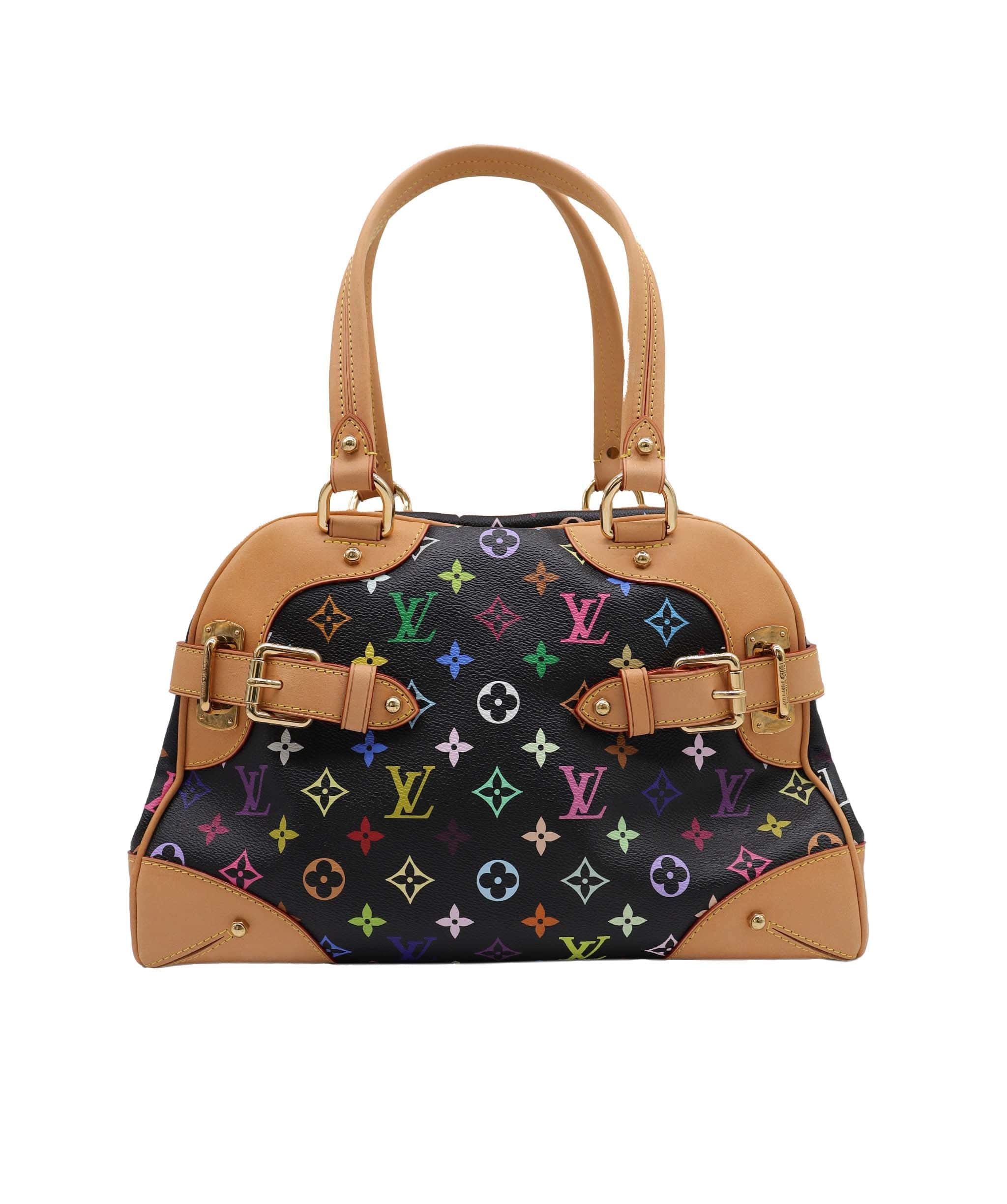 LOUIS VUITTON LOUIS VUITTON Monogram Multicolor Claudia Hand Bag Black M40194 LV Auth 28182A