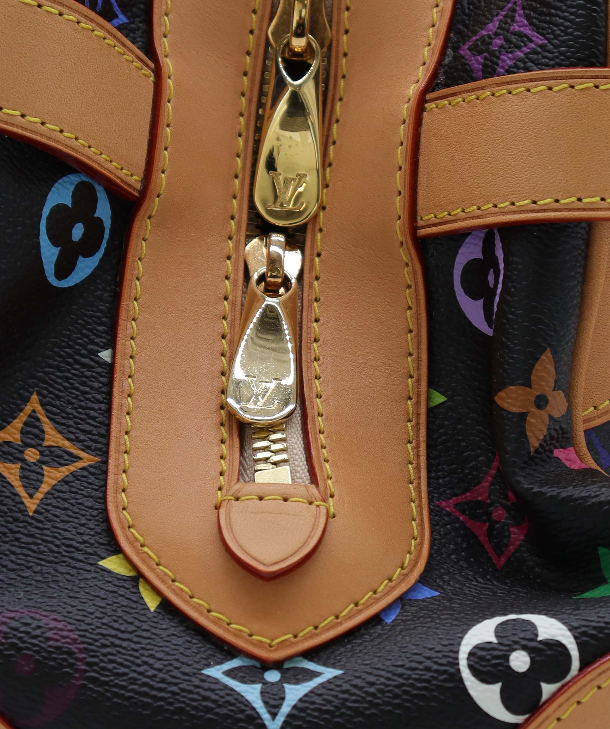 LOUIS VUITTON LOUIS VUITTON Monogram Multicolor Claudia Hand Bag Black M40194 LV Auth 28182A