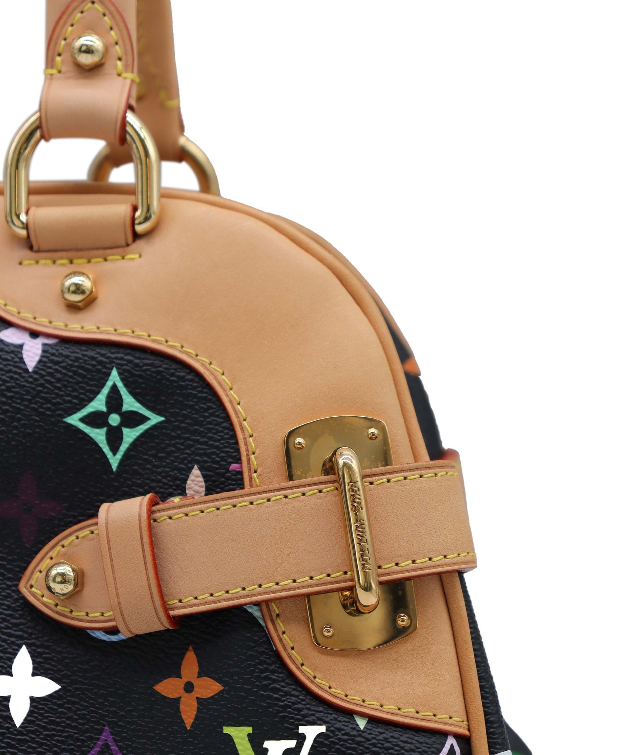 LOUIS VUITTON LOUIS VUITTON Monogram Multicolor Claudia Hand Bag Black M40194 LV Auth 28182A