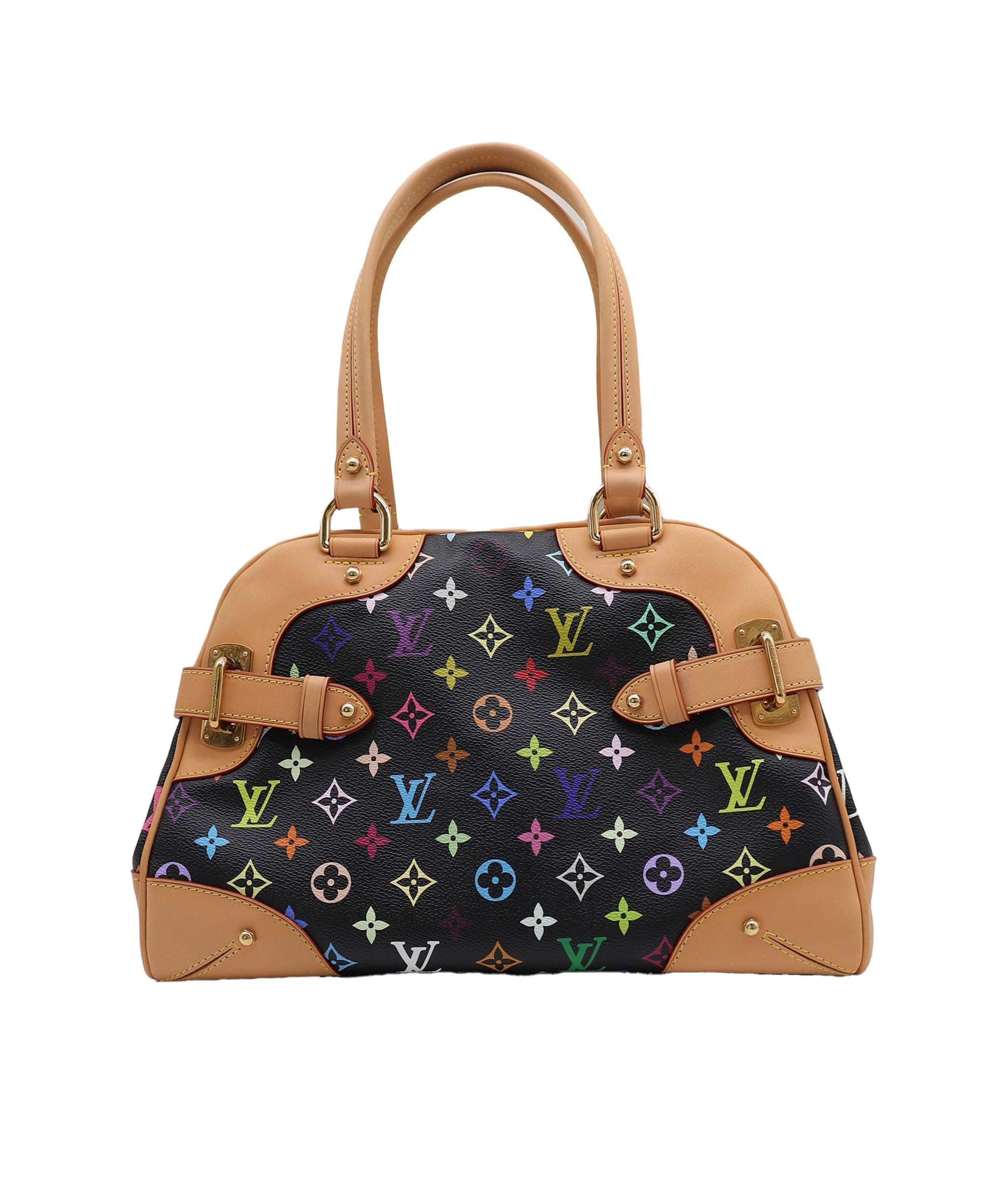 LOUIS VUITTON LOUIS VUITTON Monogram Multicolor Claudia Hand Bag Black M40194 LV Auth 28182A