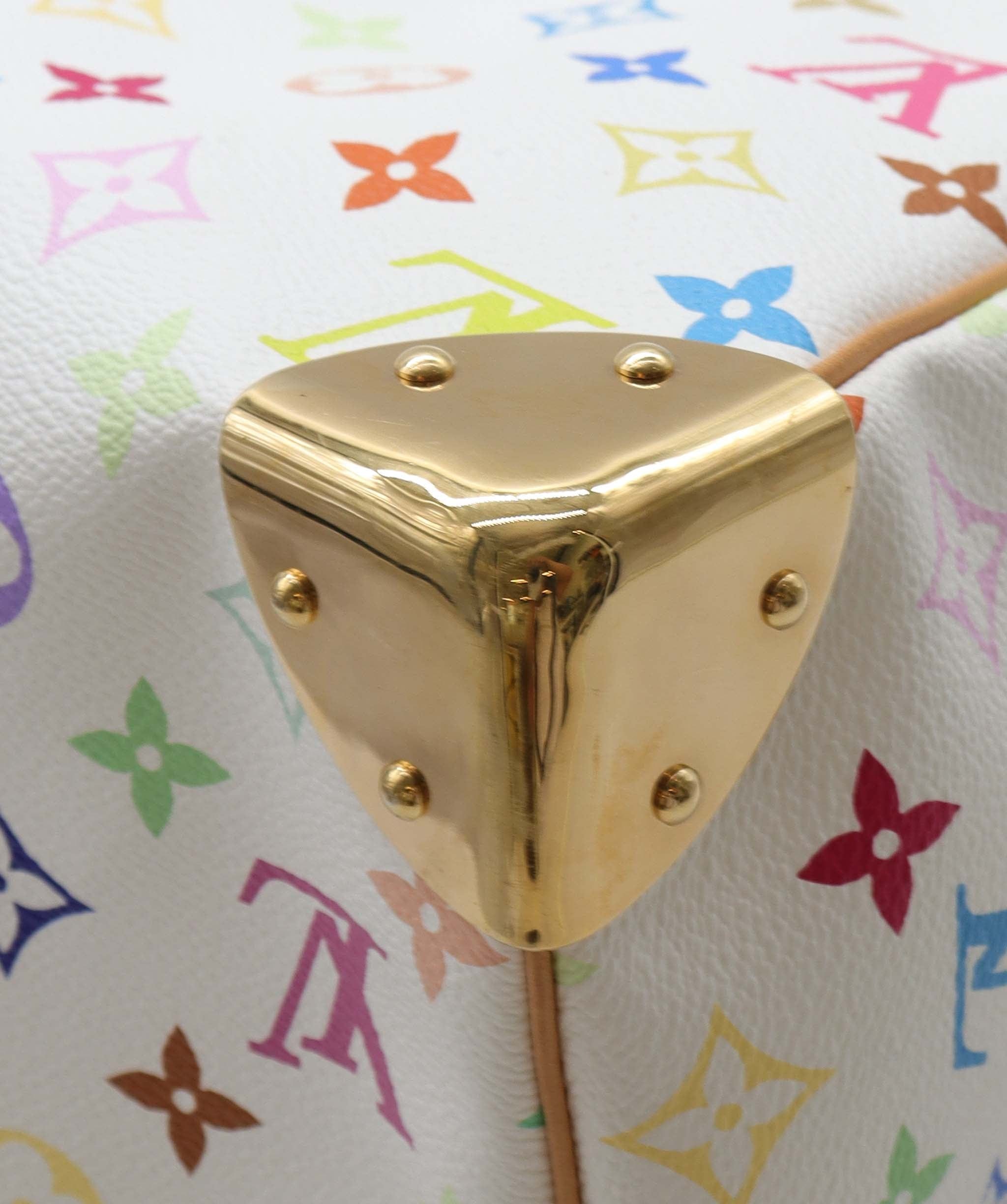 Louis Vuitton LOUIS VUITTON Monogram Multicolor Keepall
45 Boston Bag White M92641 Auth 79258A DXBS2490