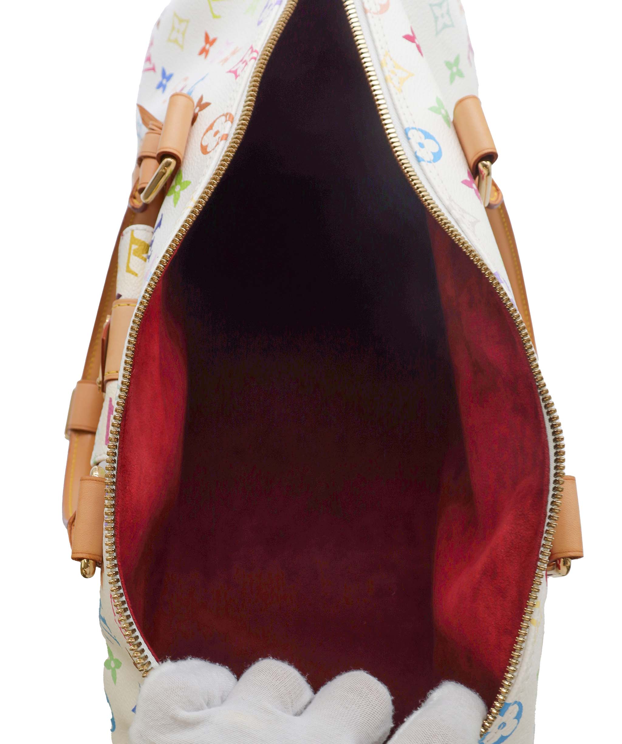 Louis Vuitton LOUIS VUITTON Monogram Multicolor Keepall
45 Boston Bag White M92641 Auth 79258A DXBS2490